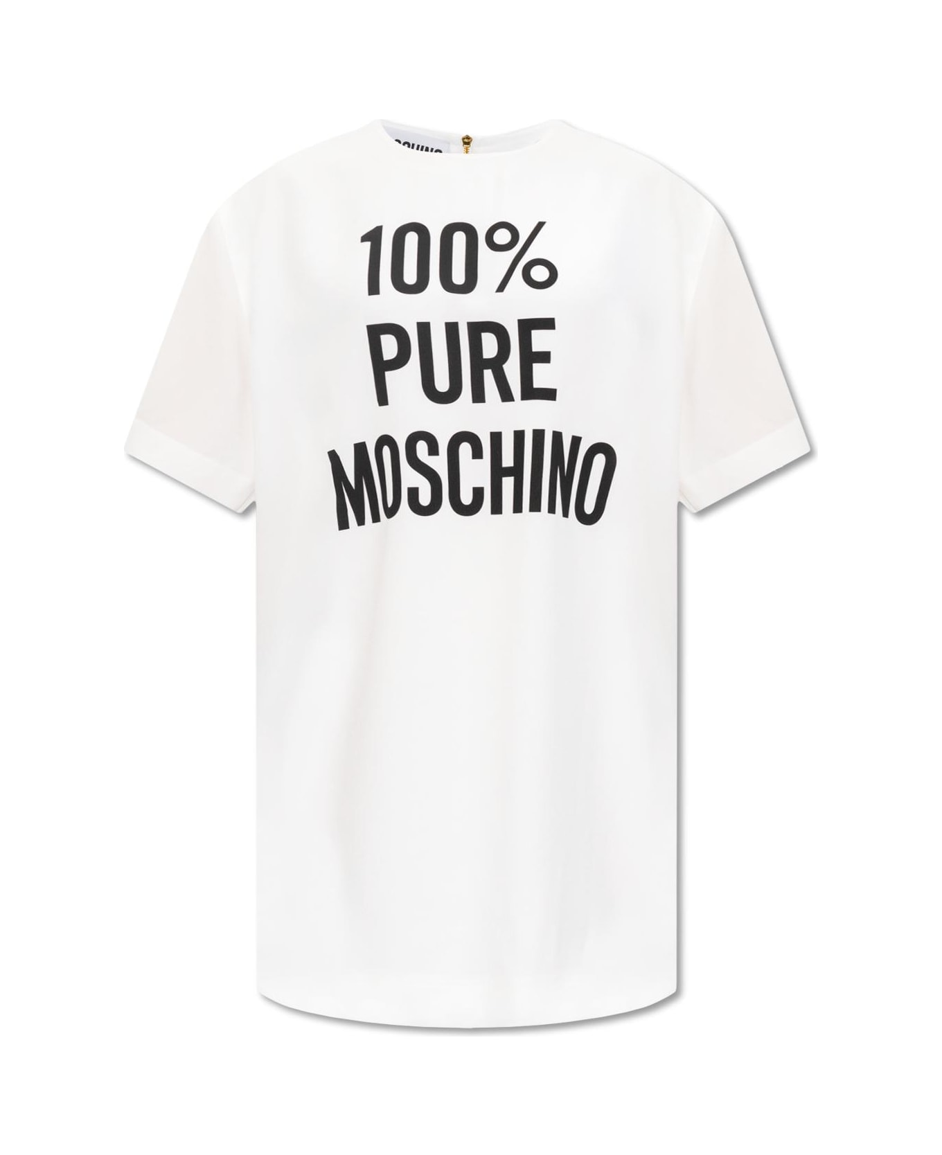 Moschino Dress With Logo - White