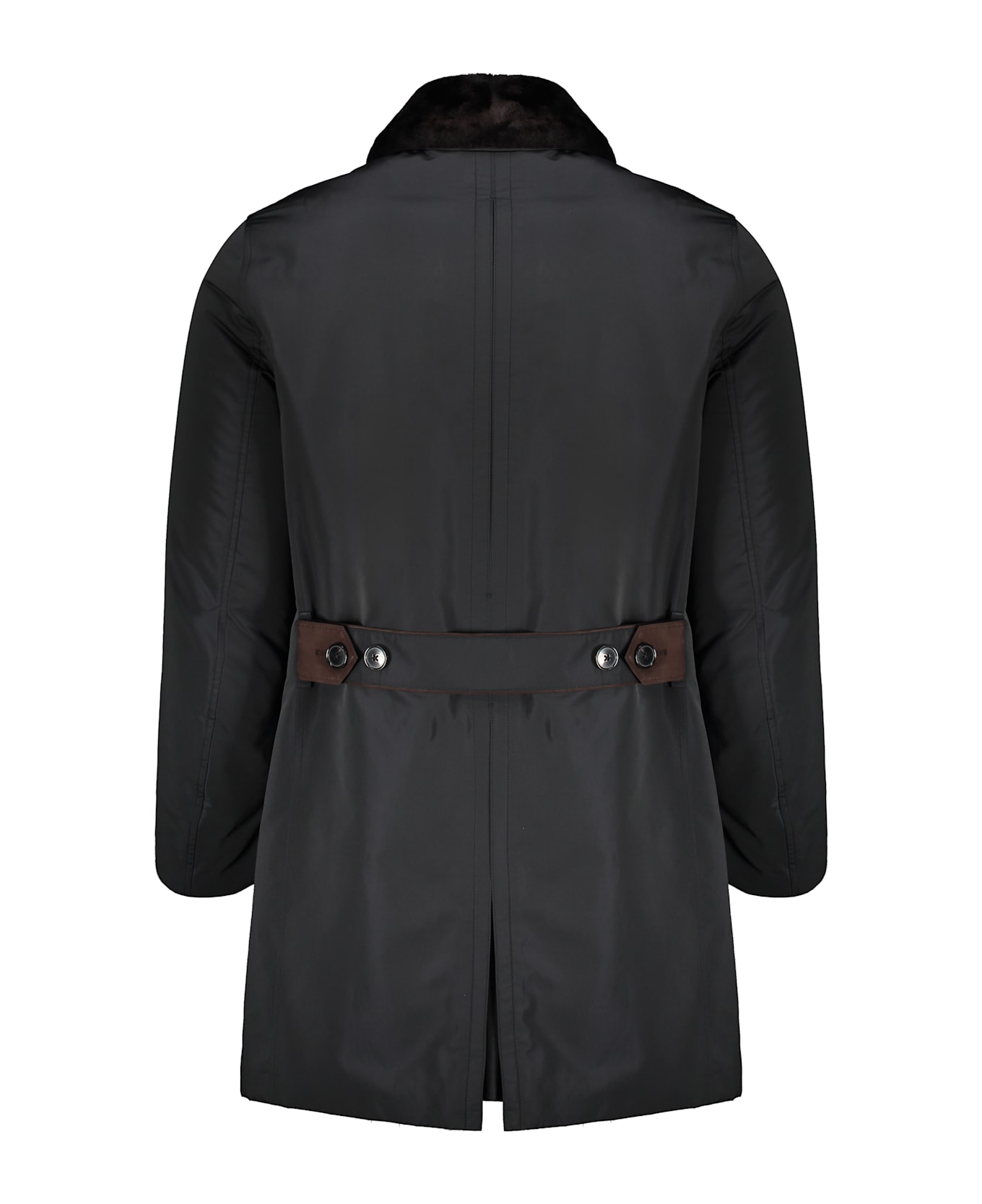 Zegna Padded Techno Fabric Coat - blue