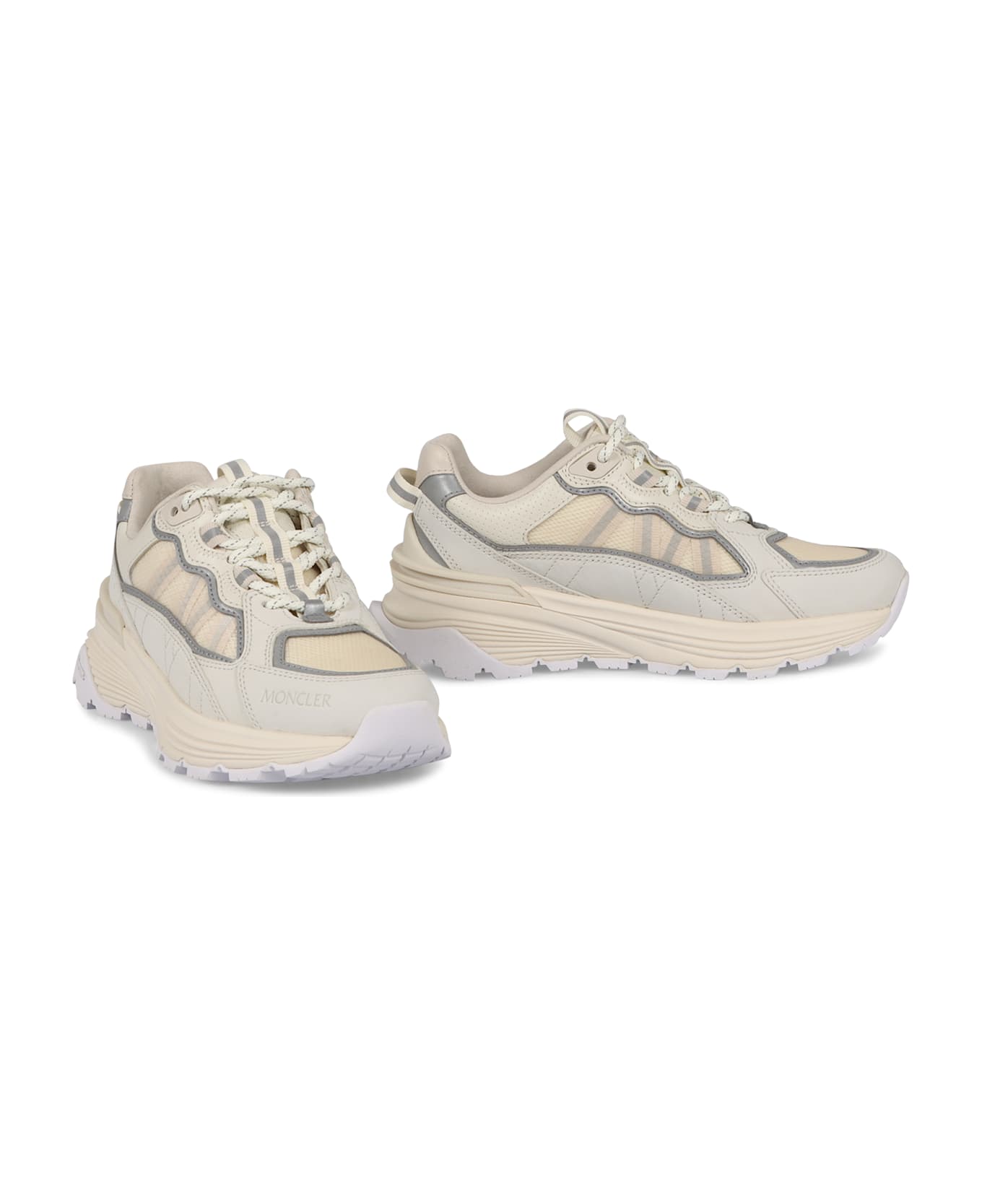 Moncler Lite Low-top Sneakers - panna