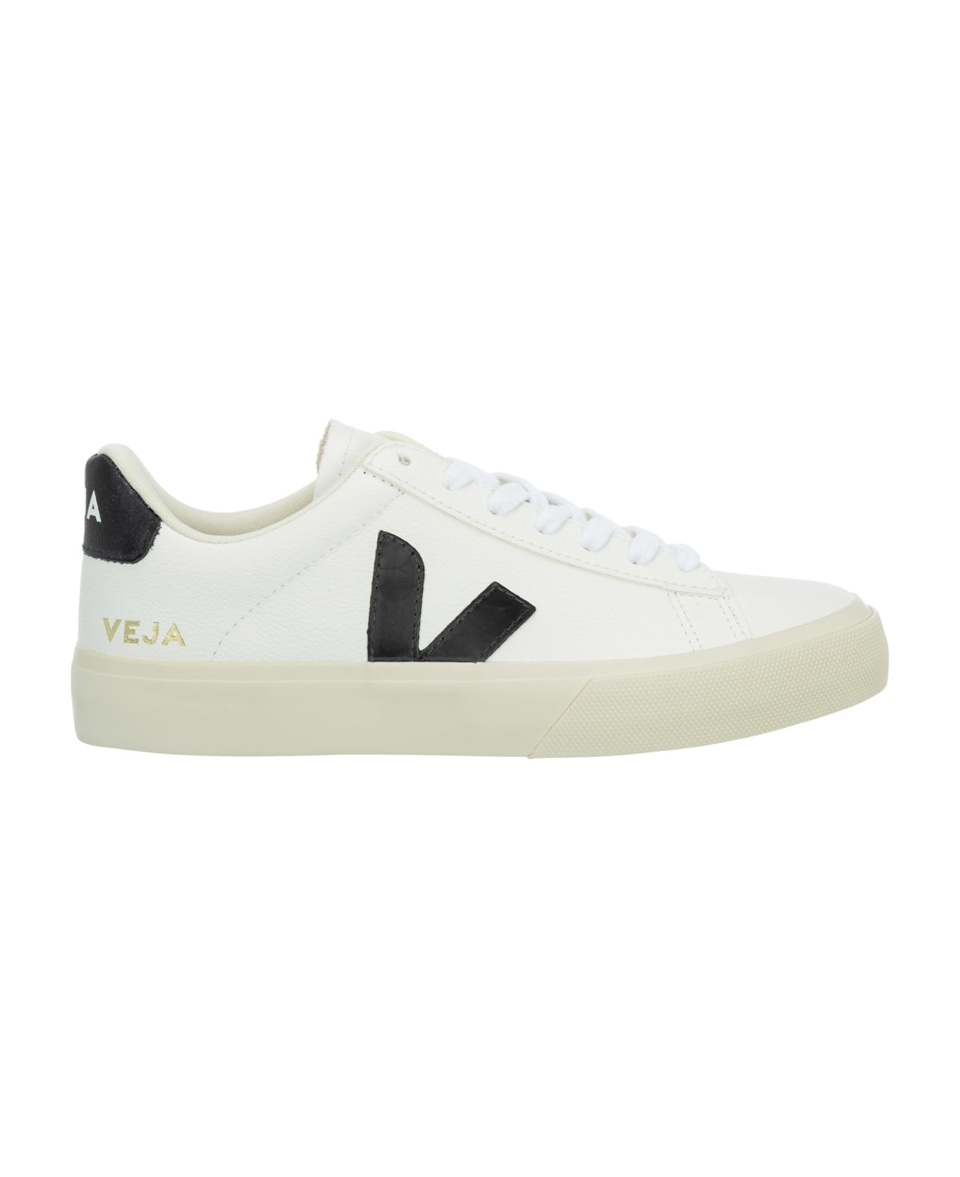 Veja Campo Leather Sneakers - White/black スニーカー