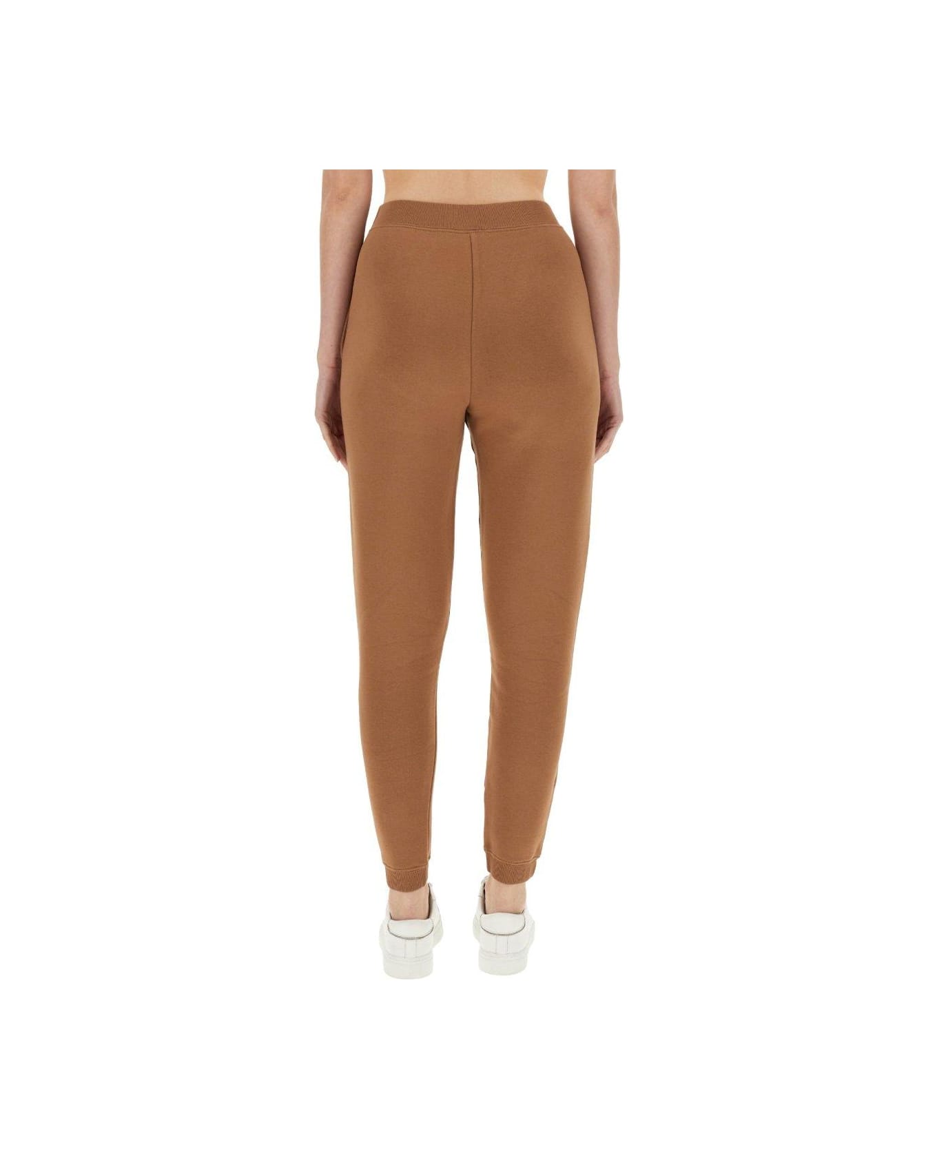 'S Max Mara Logo Embroidered Jogging Trousers - CAMEL