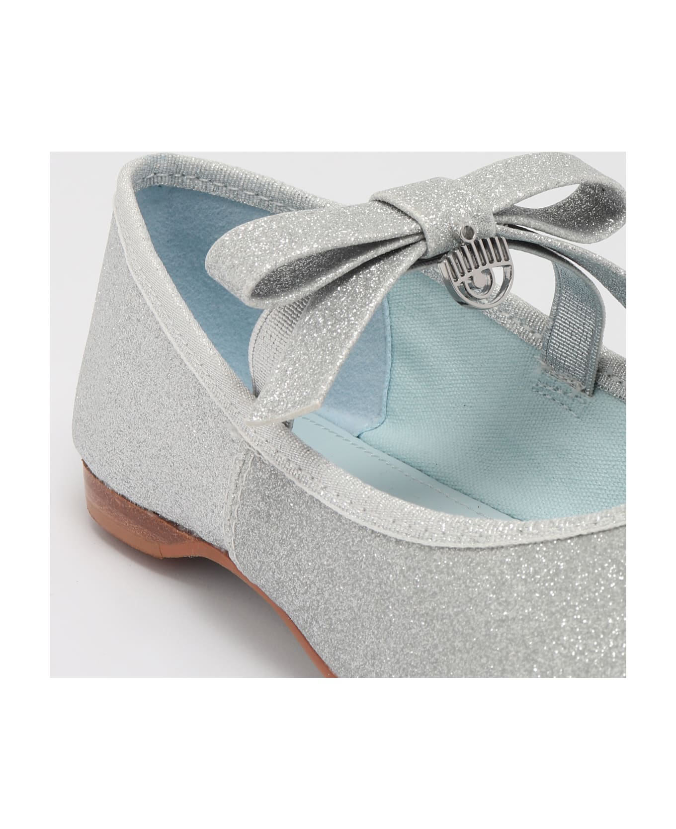 Chiara Ferragni Cf Ballet Shoes Flat Shoes - SILVER シューズ