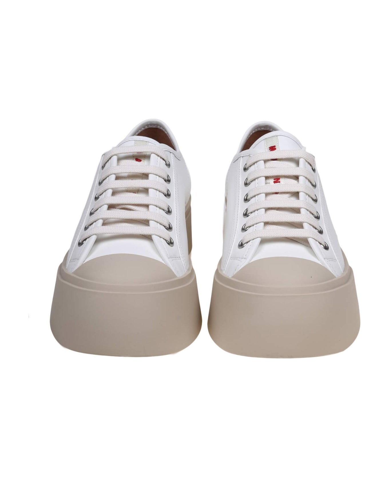 Marni Pablo Sneakers In White Nappa - WHITE