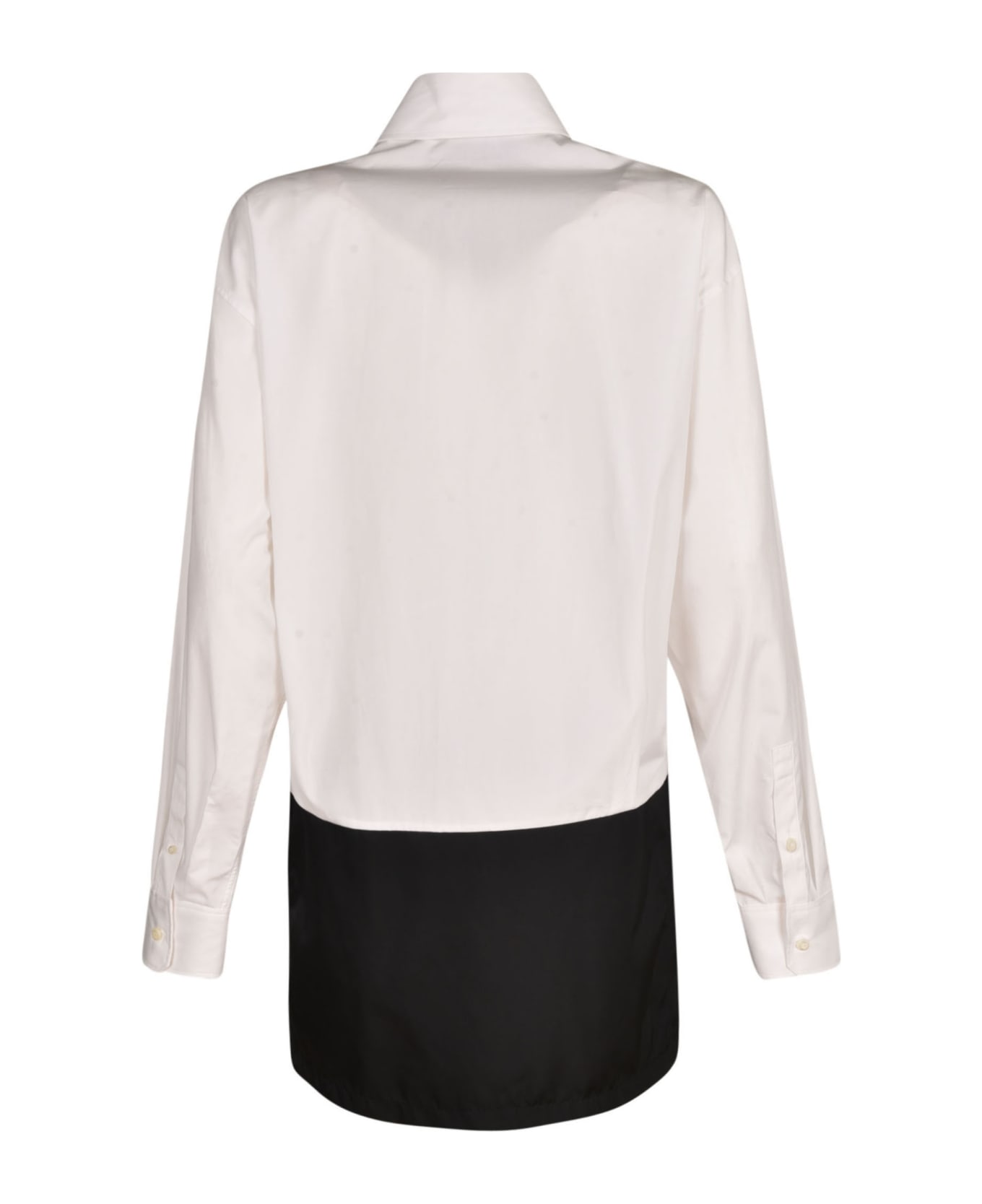 Prada Buttoned Shirt Dress - White/Black