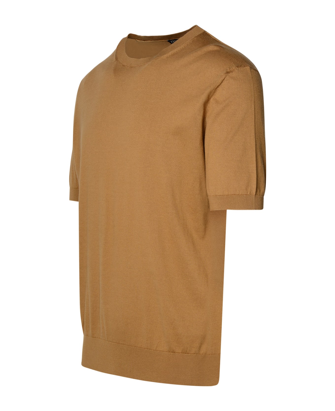 Zegna Brown Cotton T-shirt - Brown シャツ