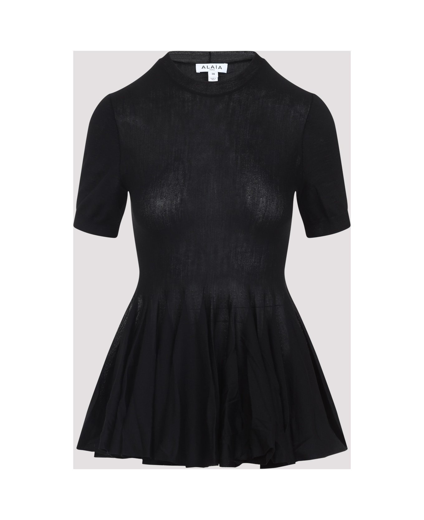 Alaia Alaïa Peplum Top - Noir Alaia