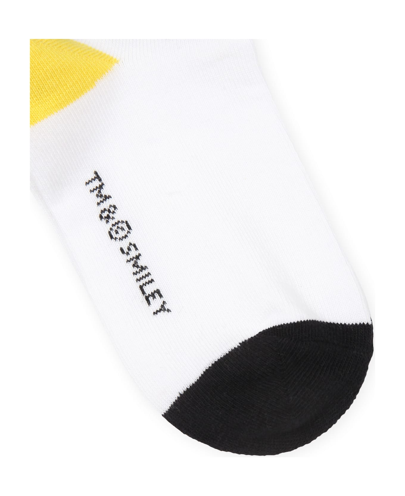 Little Marc Jacobs White Socks For Kids With Smiley - Multicolor