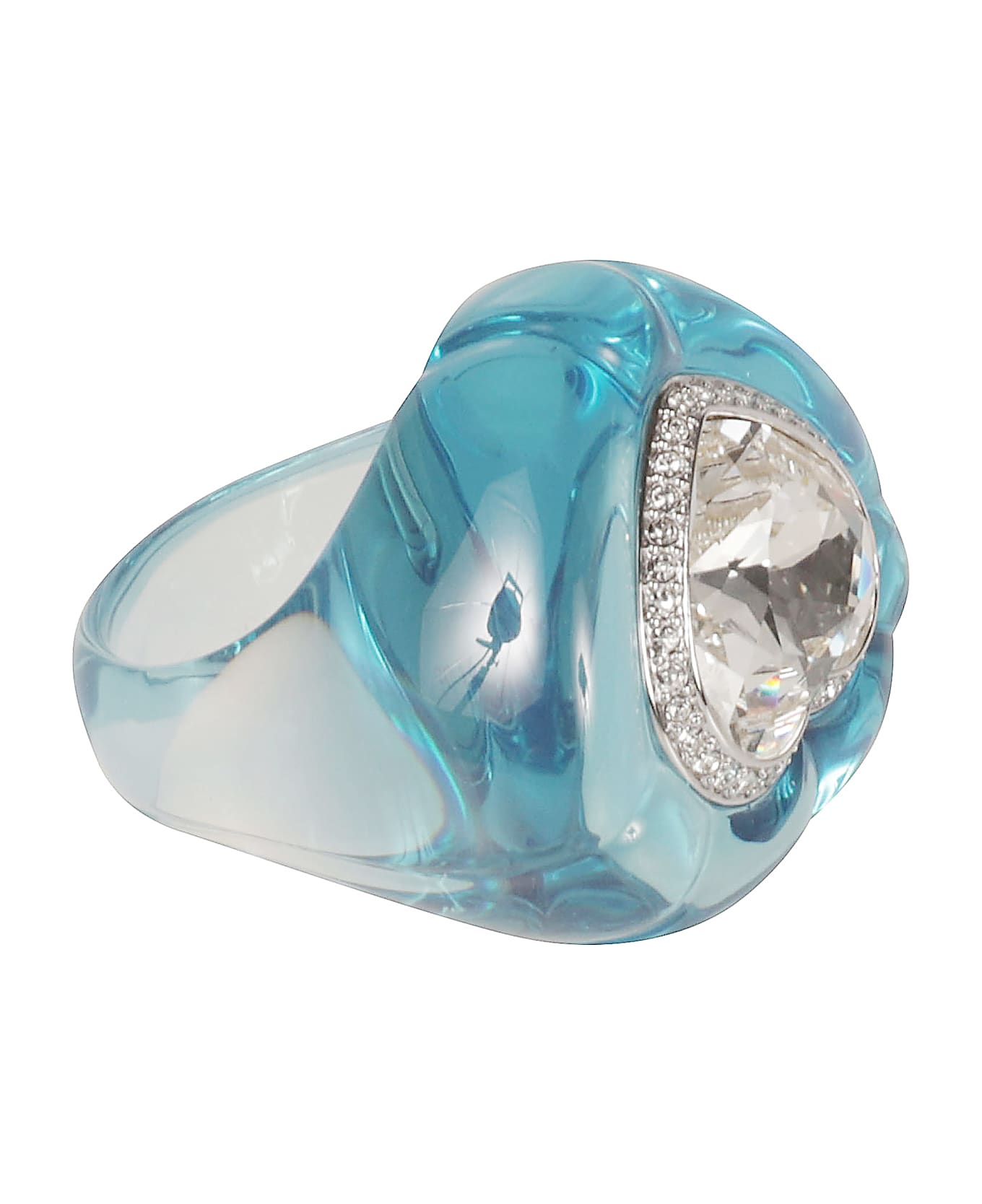 Swarovski Crystal Heart Ring - Blue