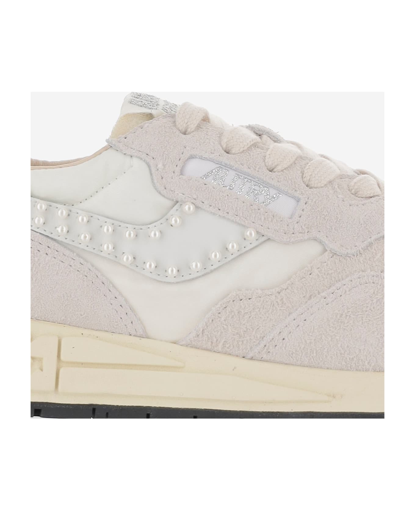 Autry Reelwind Low Nylon And Suede Sneakers - White