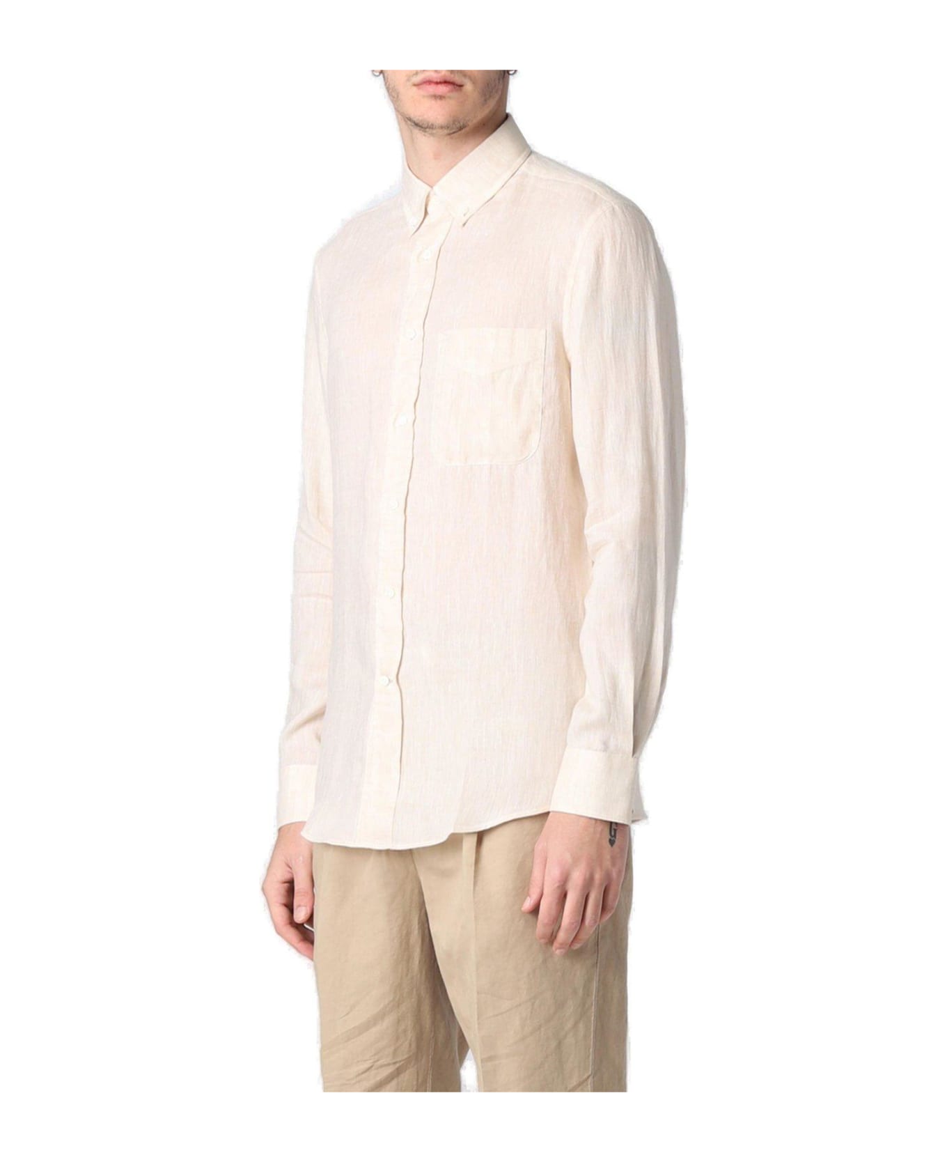 Brunello Cucinelli Buttoned Long-sleeved Shirt - Sand シャツ