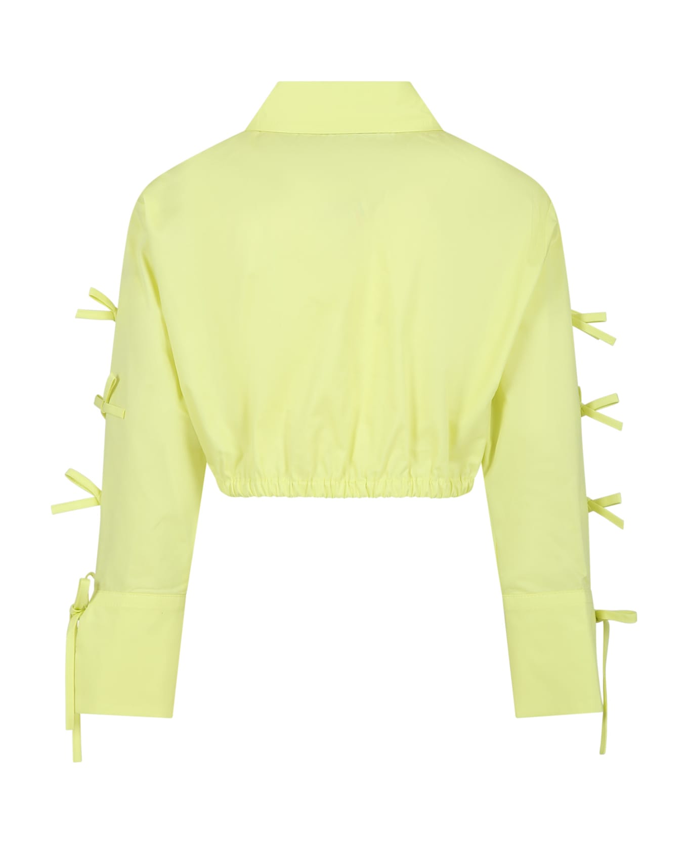 MSGM Yellow Shirt For Girl With Bows - Yellow