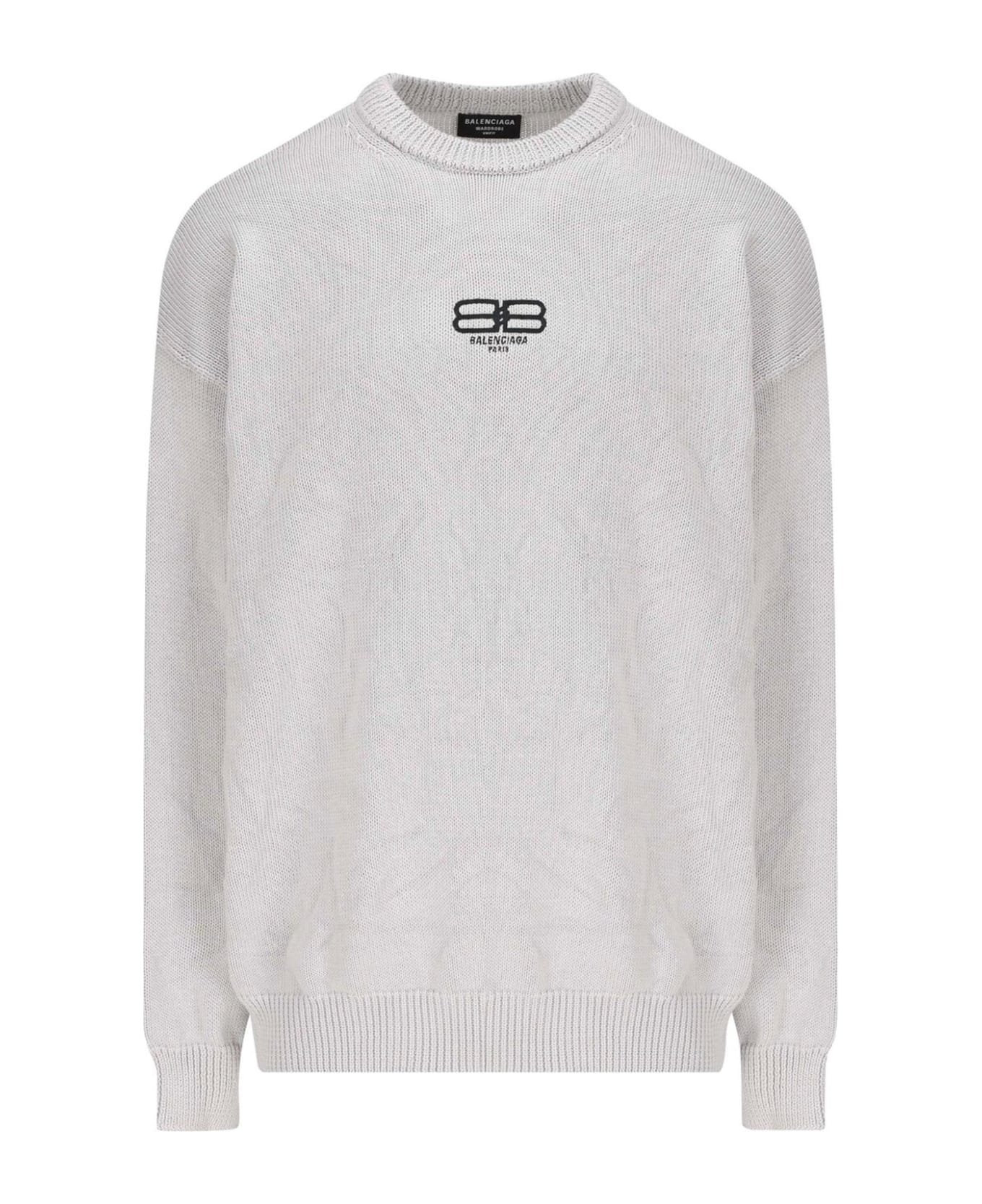Balenciaga Logo Sweater - Gray