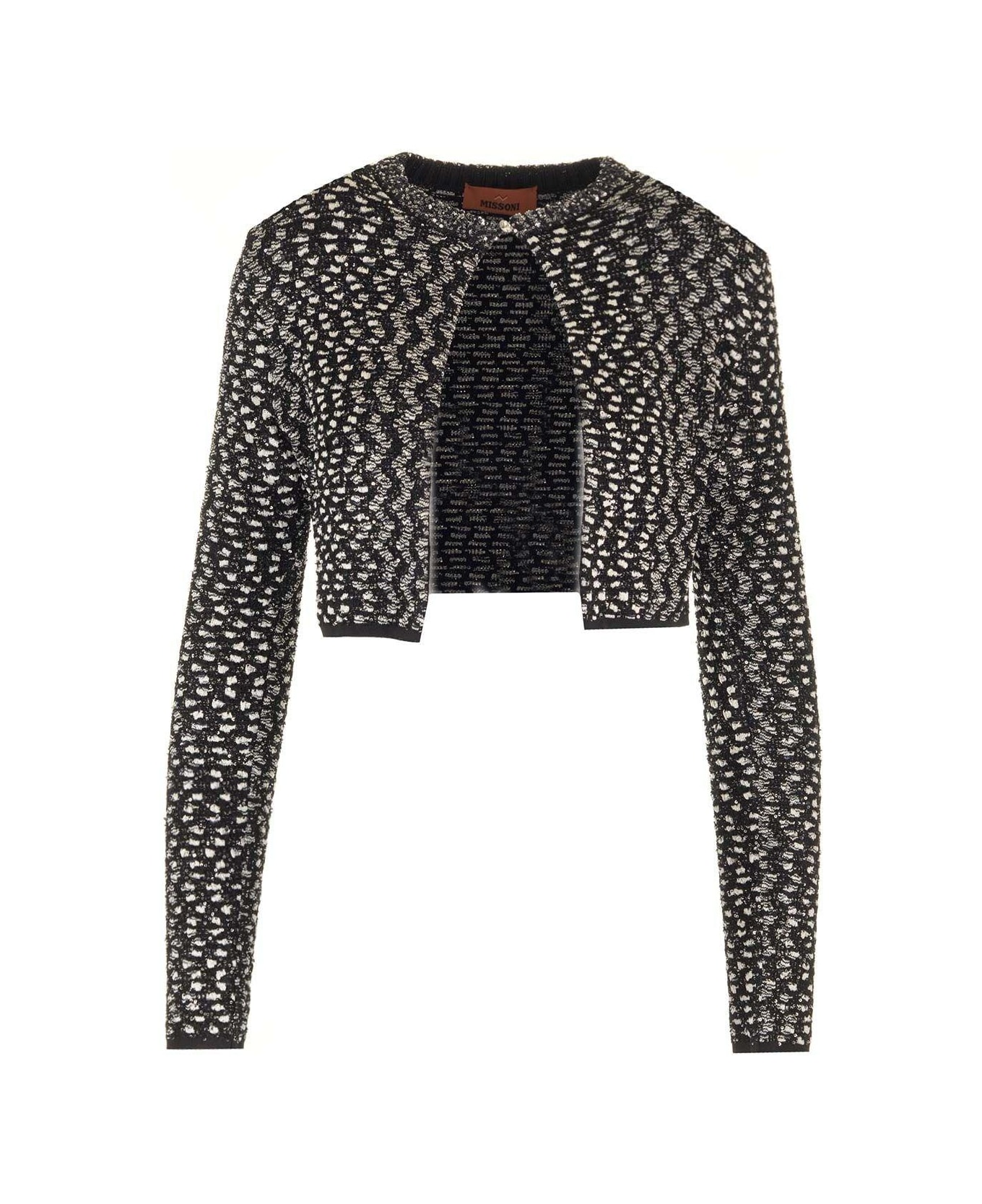 Missoni Cropped Cardigan - Black