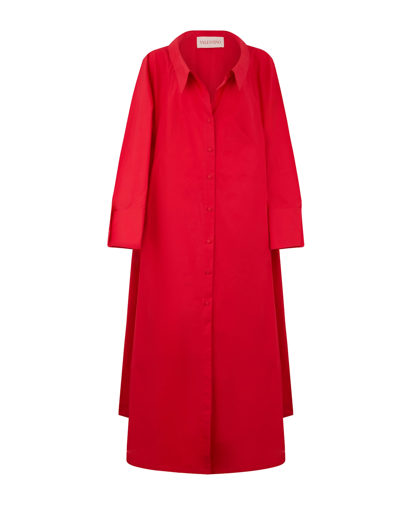 Valentino Garavani Maxi Cotton Dress - red