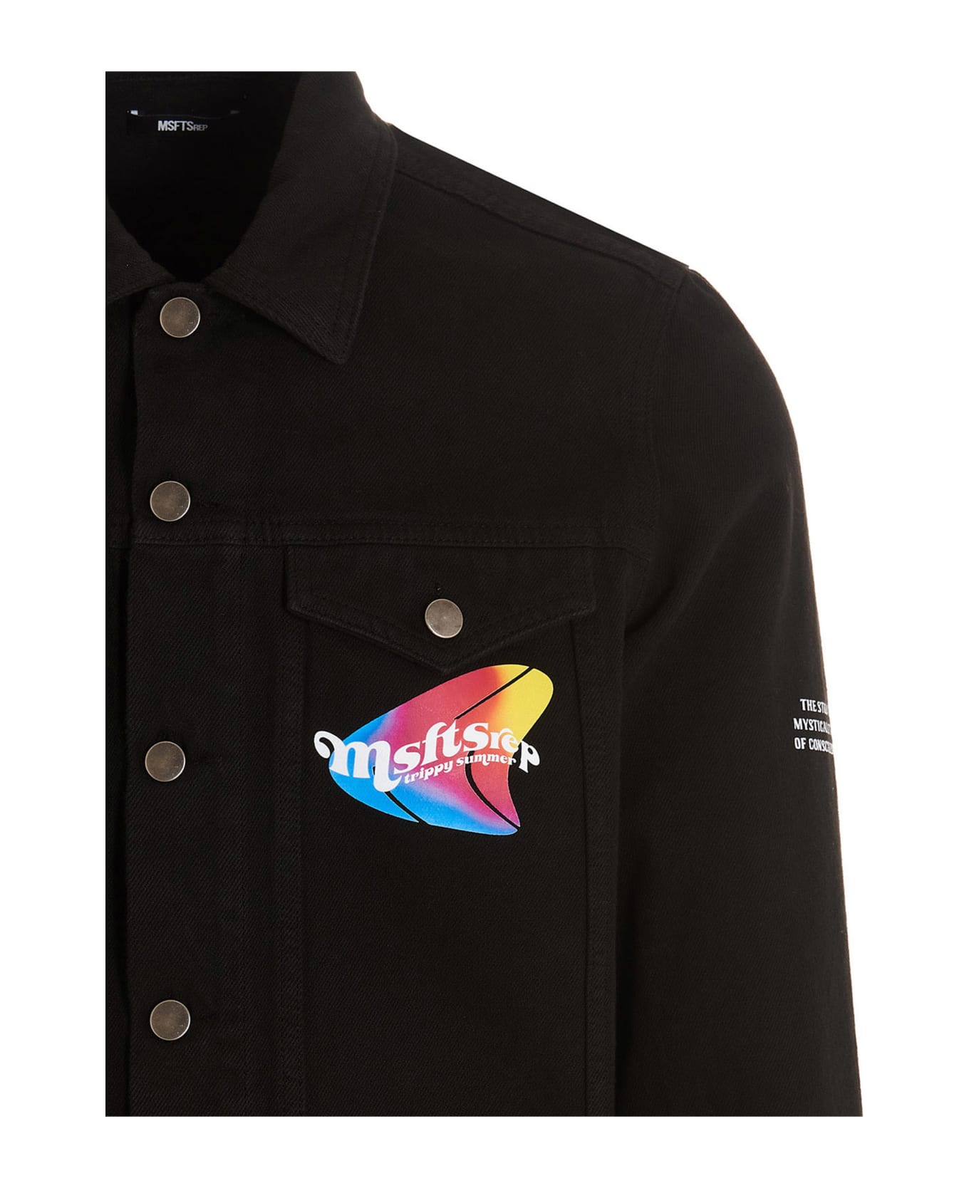 MSFTSrep Logo Denim Jacket - Black  