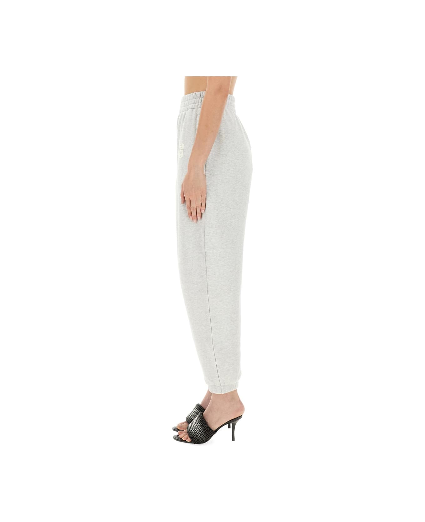 T by Alexander Wang Jogging Pants With Logo - Grey