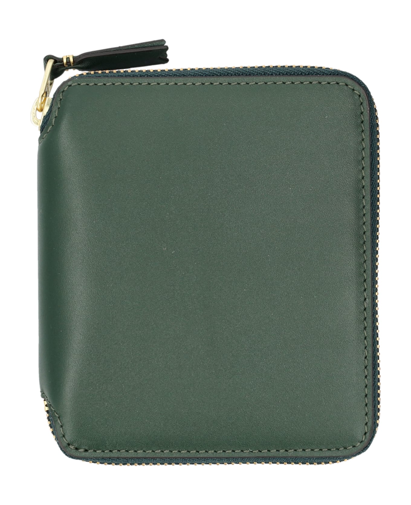 Comme des Garçons Wallet Vertical Zip Around Wallet - BOTTLE GREEN