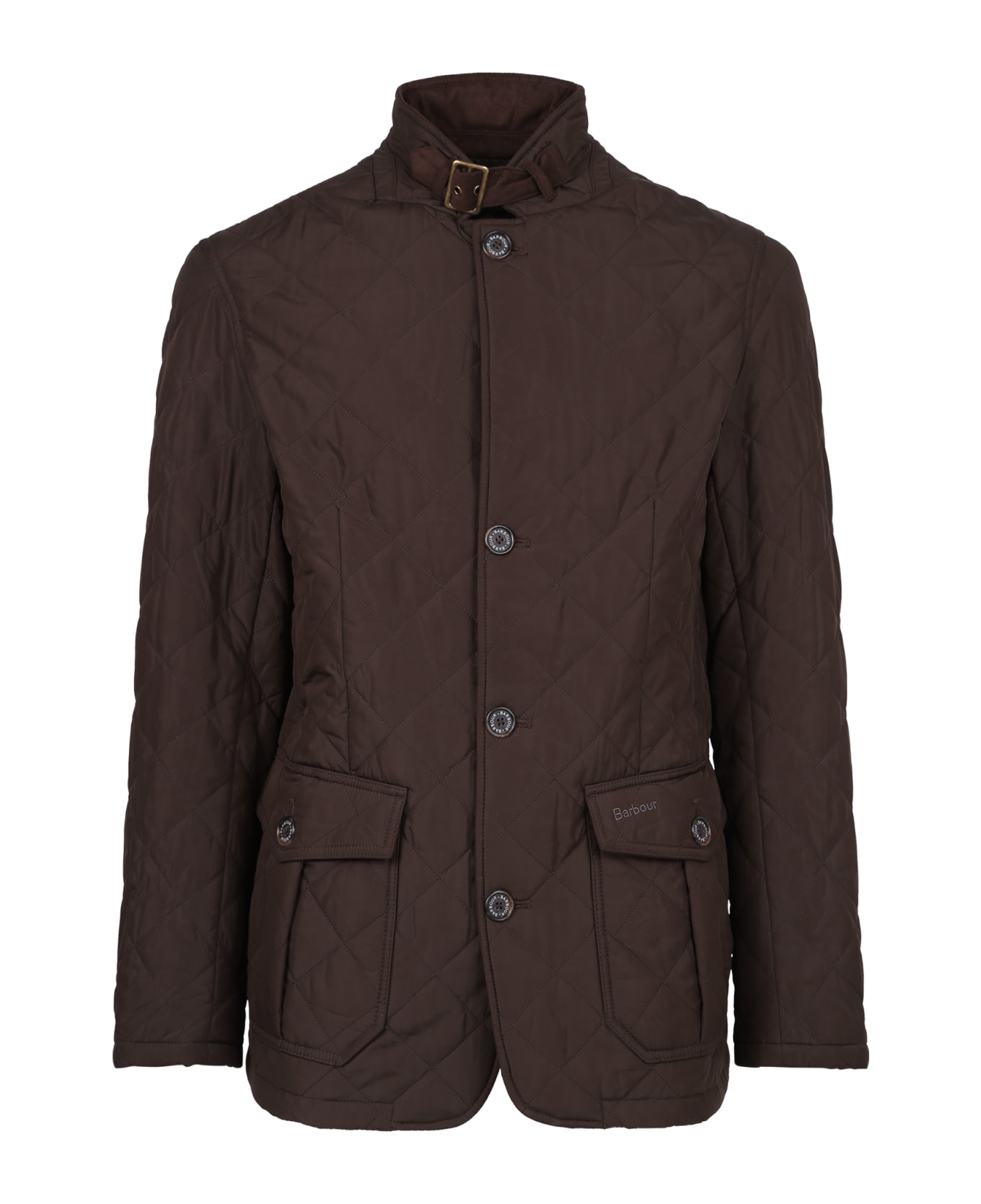 Barbour Brown Lutz Quilted Jacket - Green