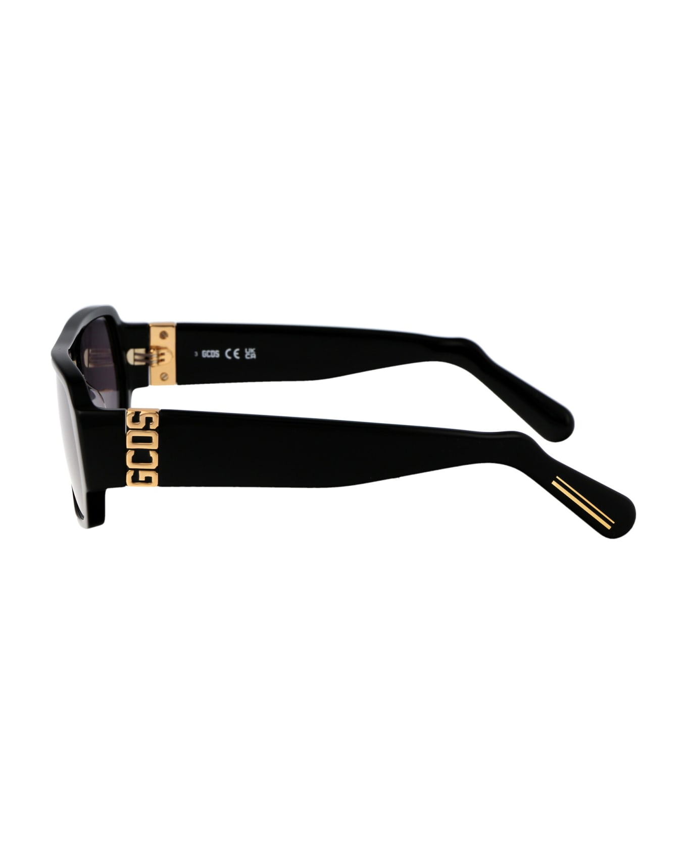 GCDS Gd0034 Sunglasses - 01A Nero Lucido/Fumo サングラス