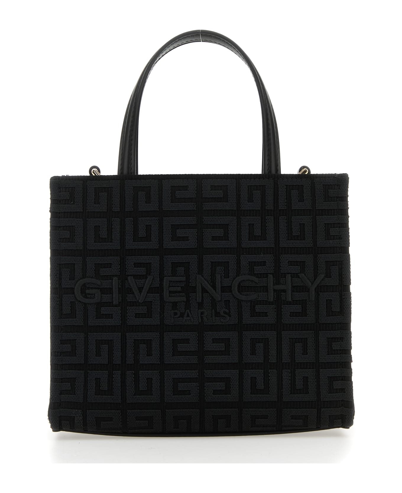 Givenchy Black Fabric Mini G-tote Handbag - Black