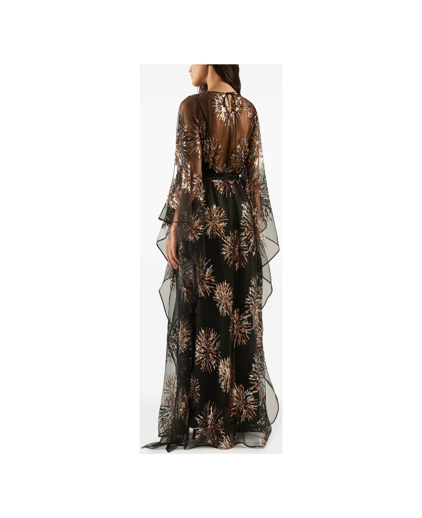 Taller Marmo Gran Soleil Long Kaftan - Black