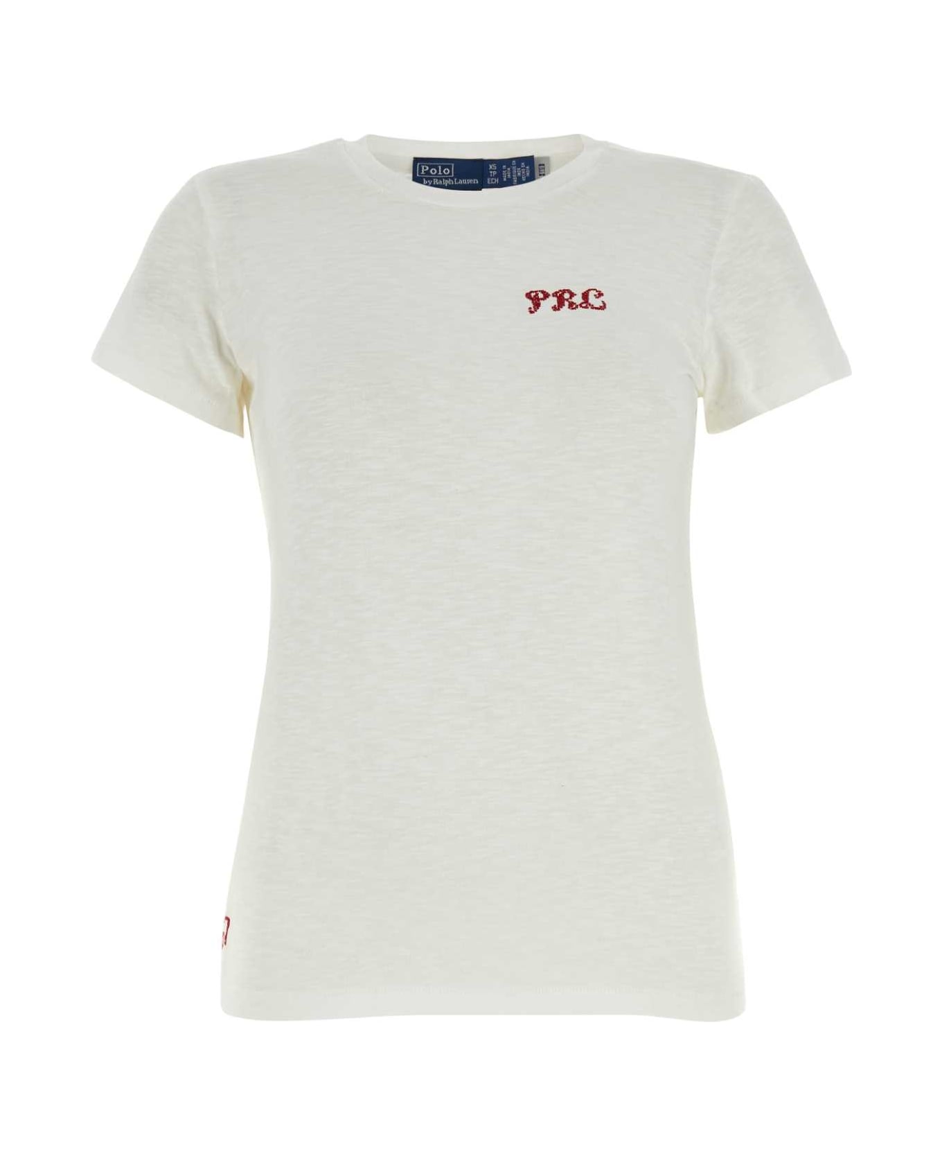 Polo Ralph Lauren White Cotton T-shirt - NEVIS