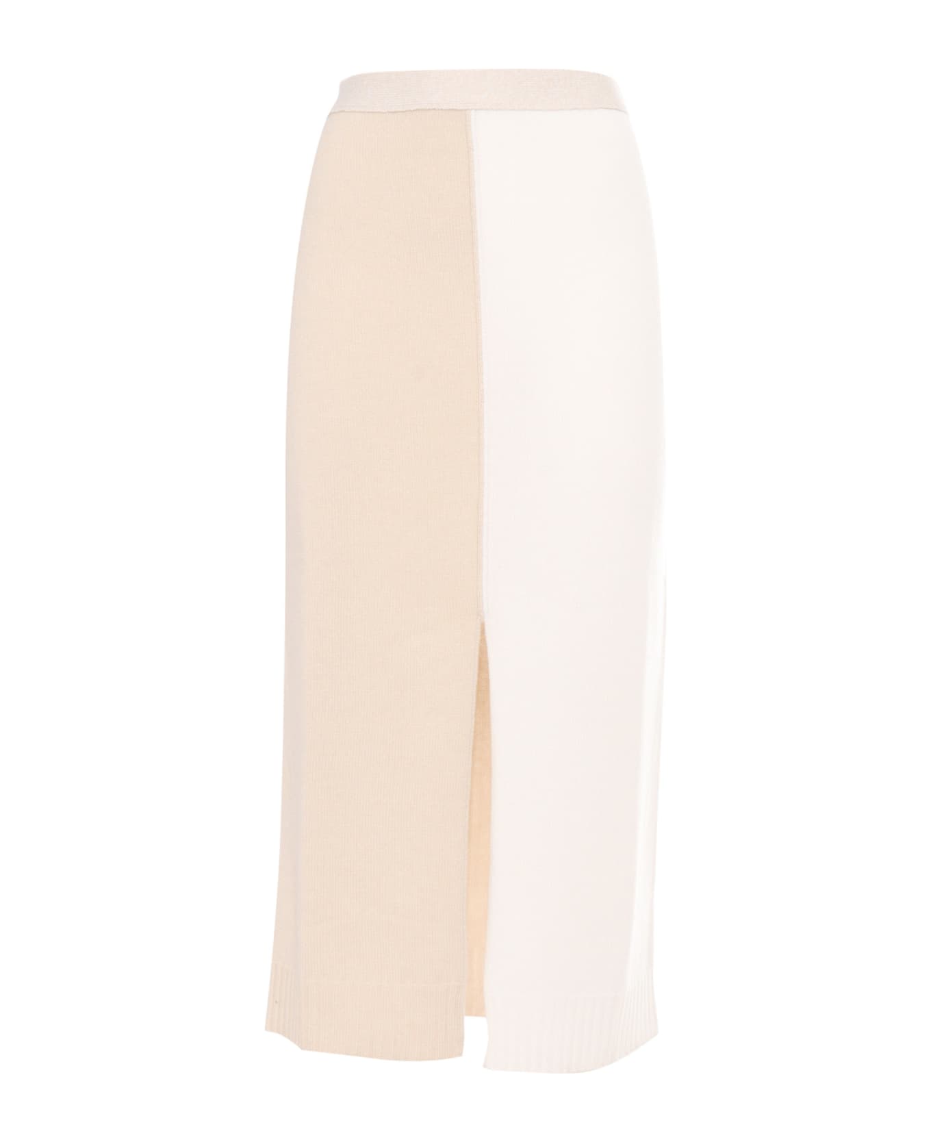 Lorena Antoniazzi Knit Skirt - BEIGE