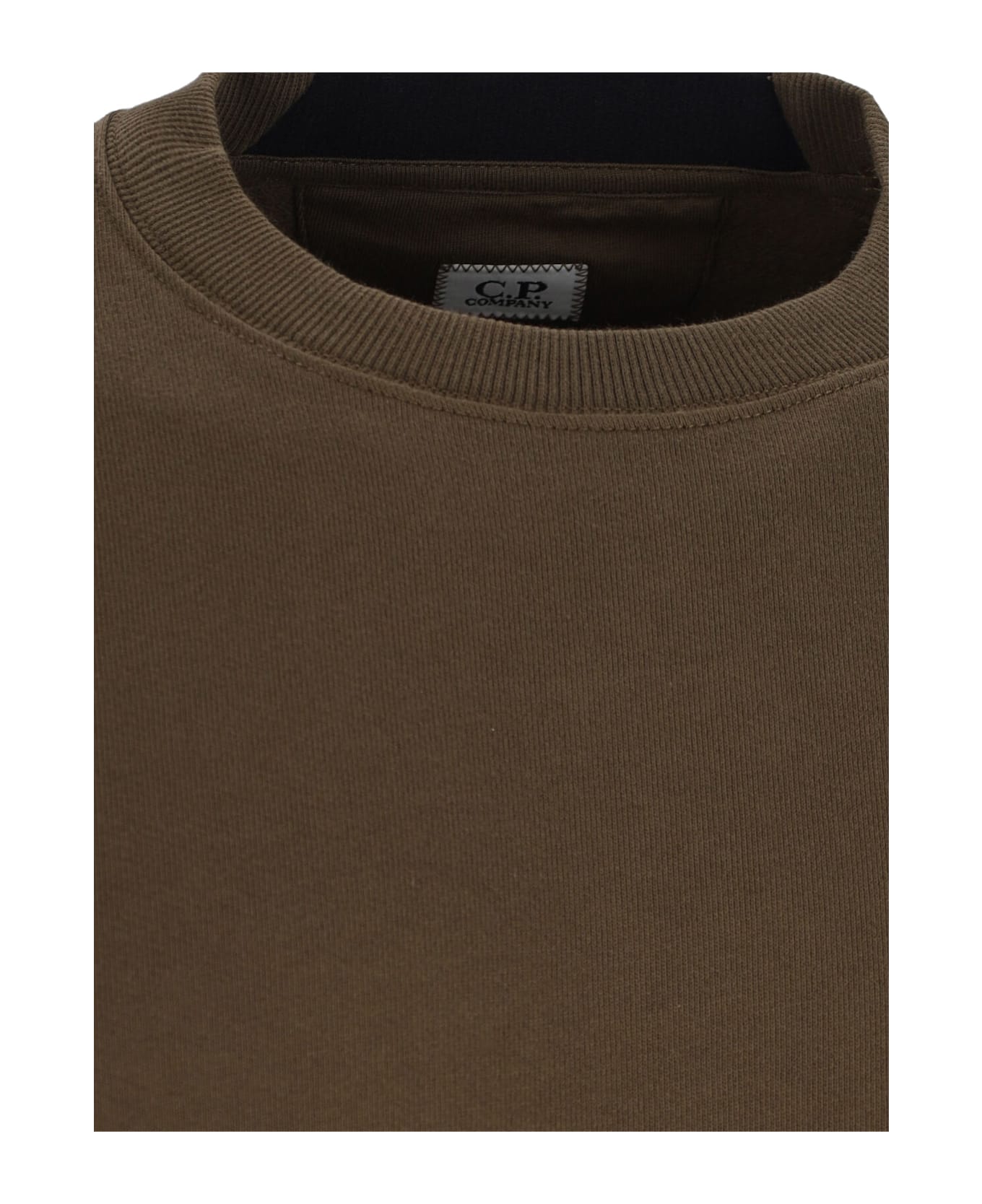 C.P. Company Logo Crewneck Sweatshirt - GREEN フリース