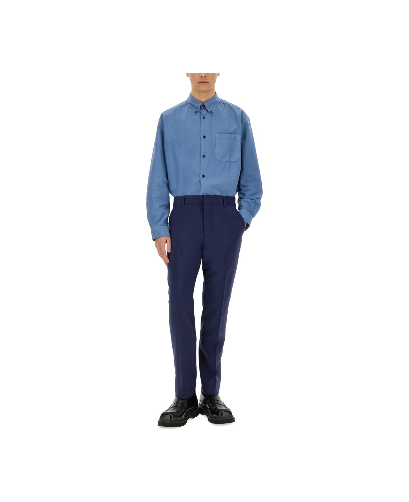 A.P.C. Shirt "mateo" - BLUE