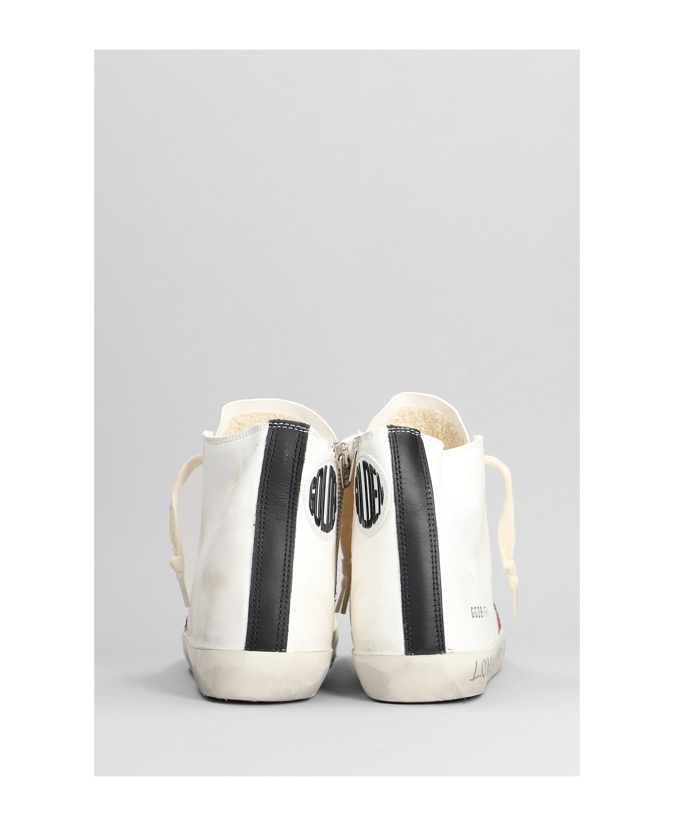 Golden Goose Francy Sneakers In White Leather - white