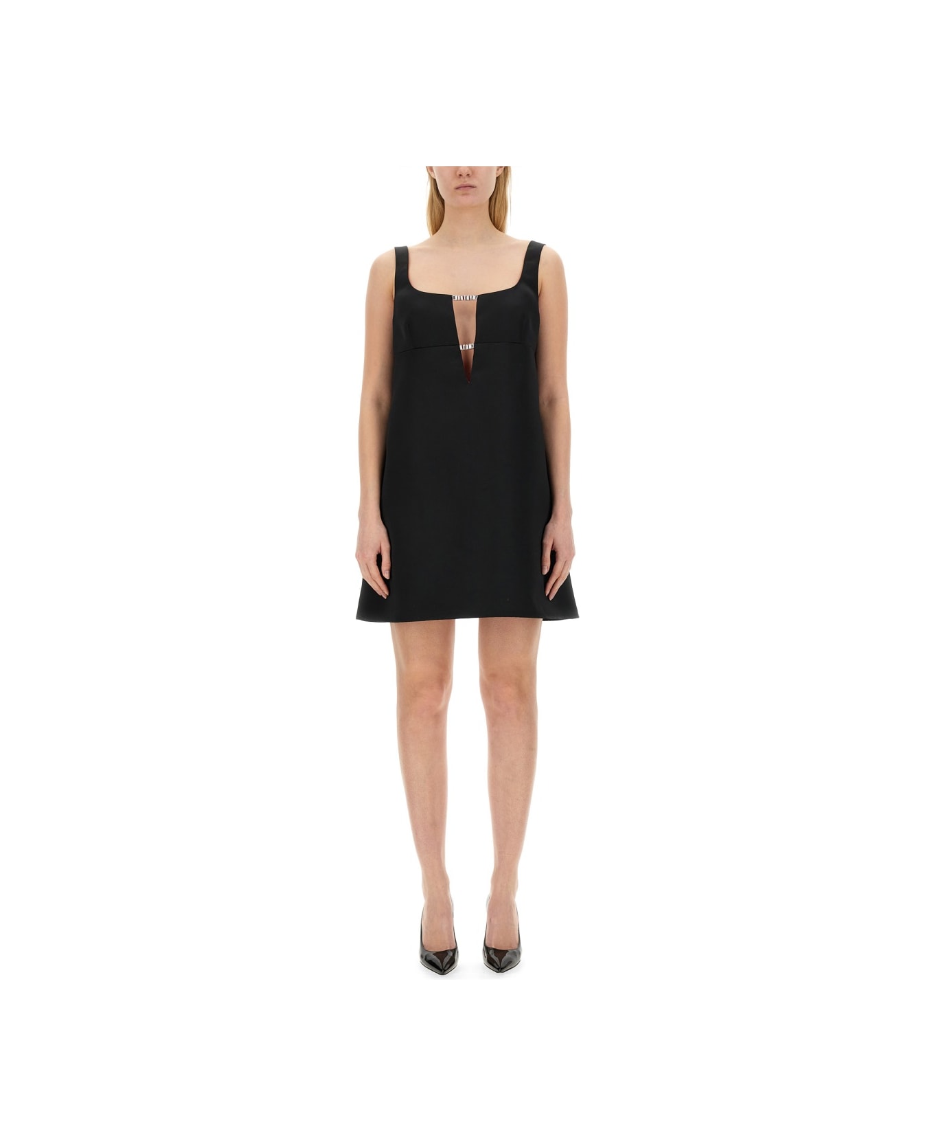 Nina Ricci A-line Dress - BLACK ワンピース＆ドレス