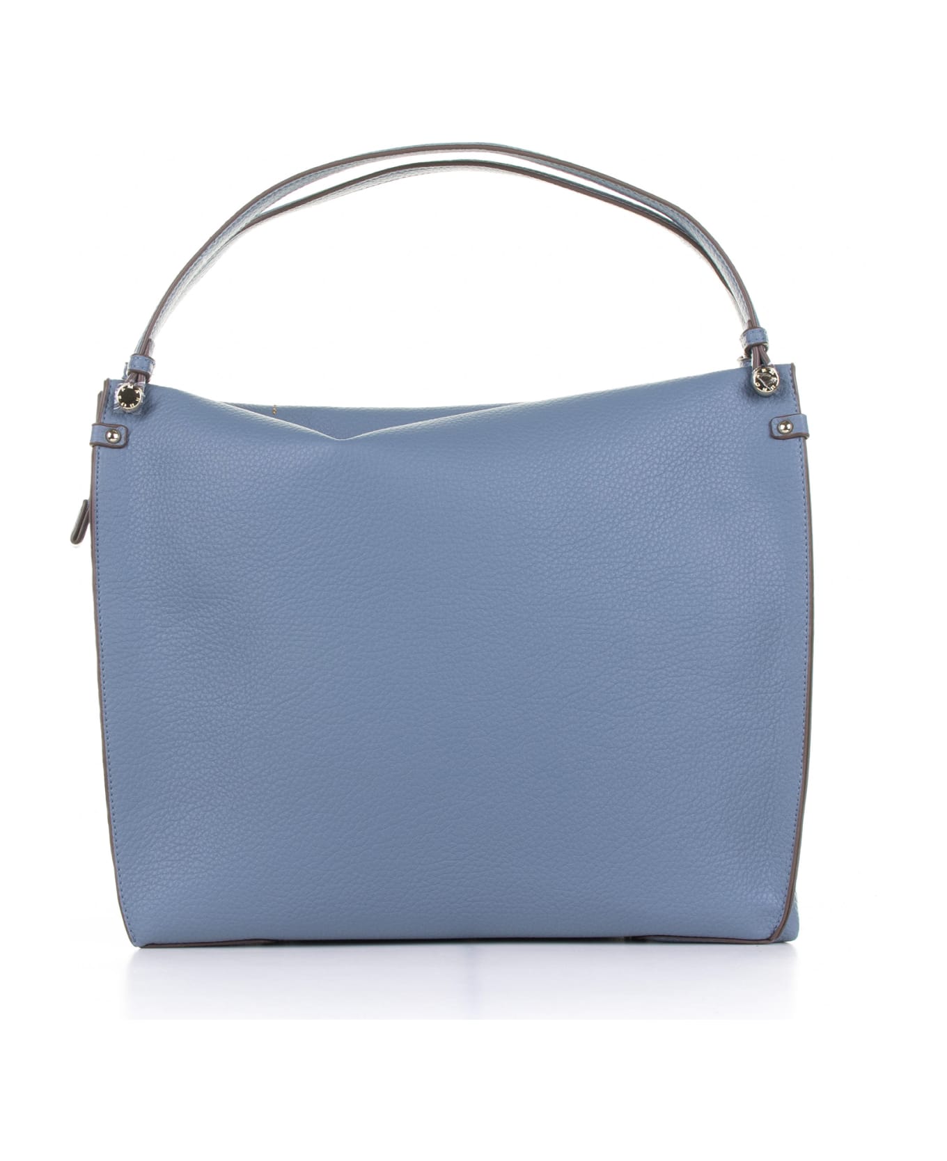 Ermanno Scervino Petra Light Blue Leather Shopping Bag - AZZURRO トートバッグ