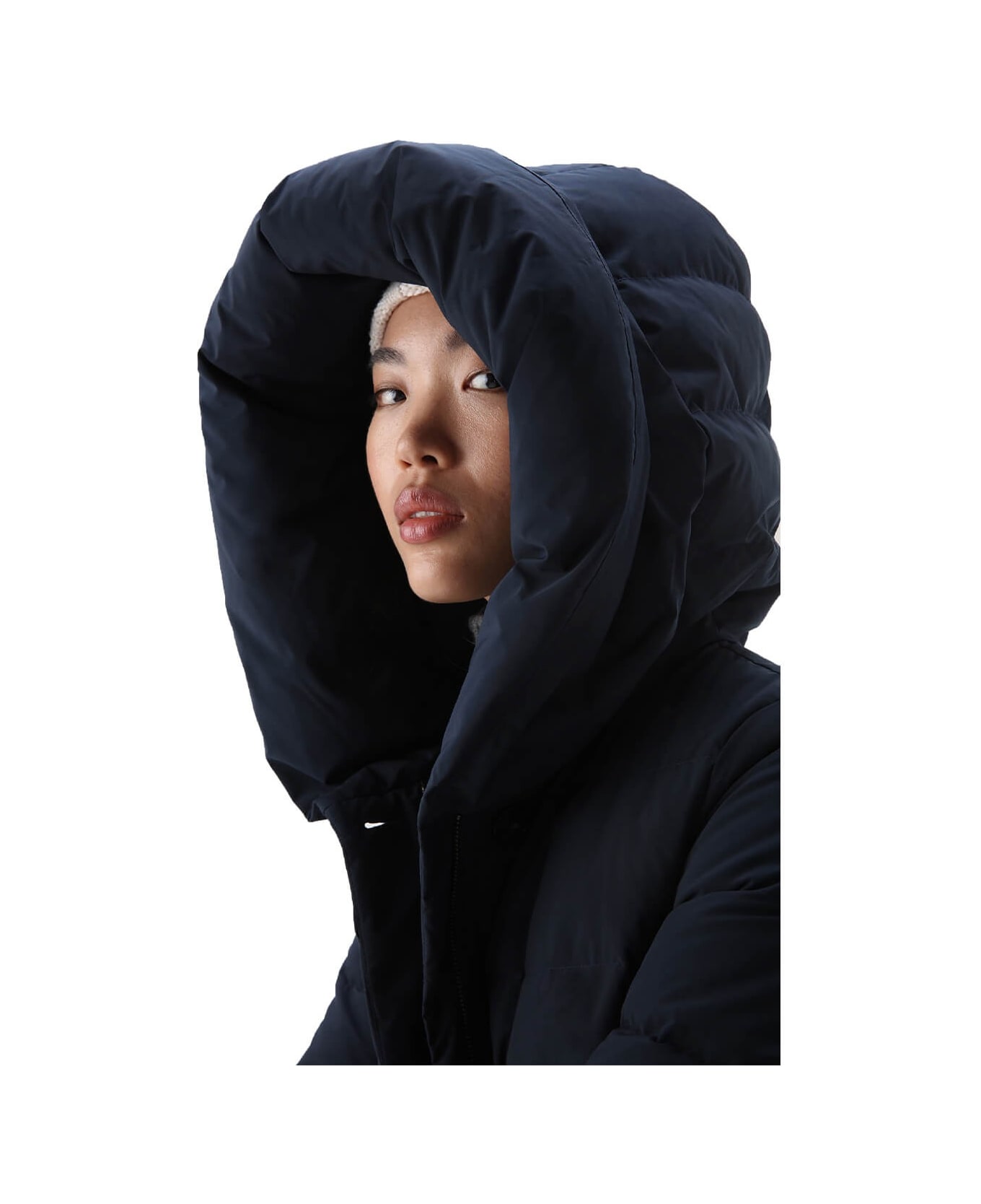 Woolrich Puffy Prescott Blue Parka - Melton Blue