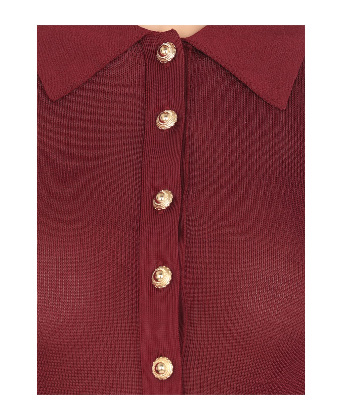 self-portrait Viscose Body - Bordeaux