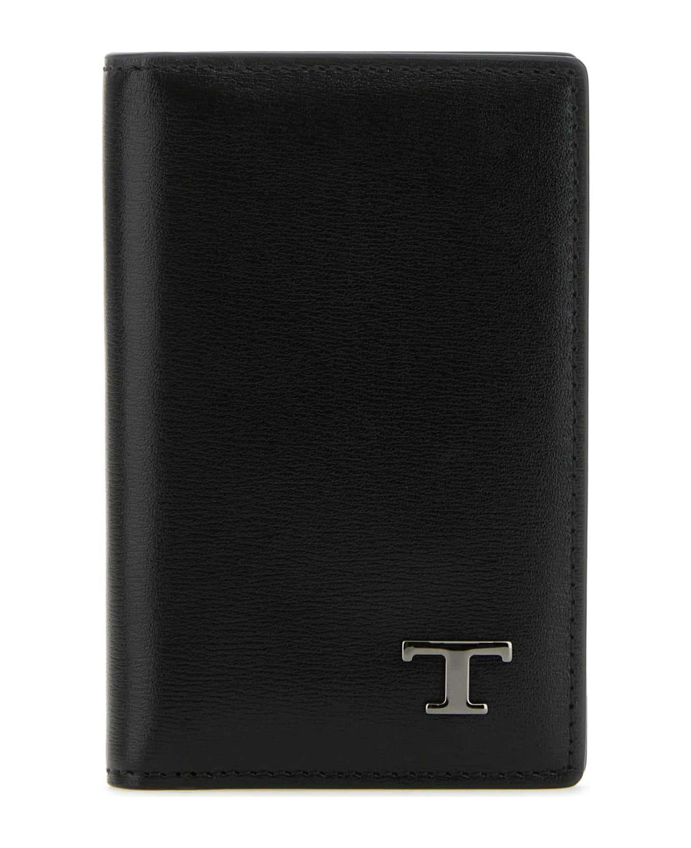 Tod's Black Leather Card Holder - ALTRAVERSIONE
