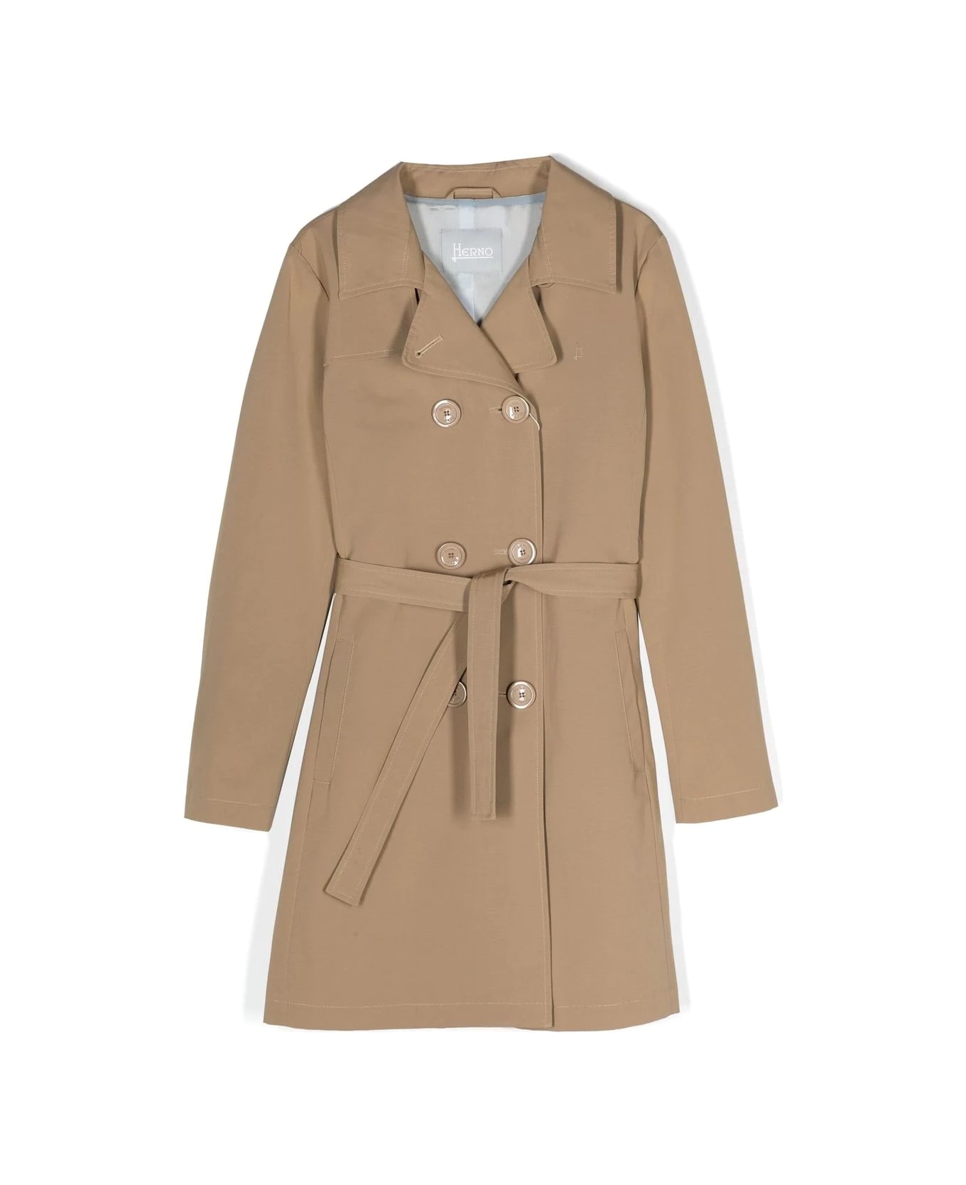 Herno Double-breasted Trench Coat - Beige