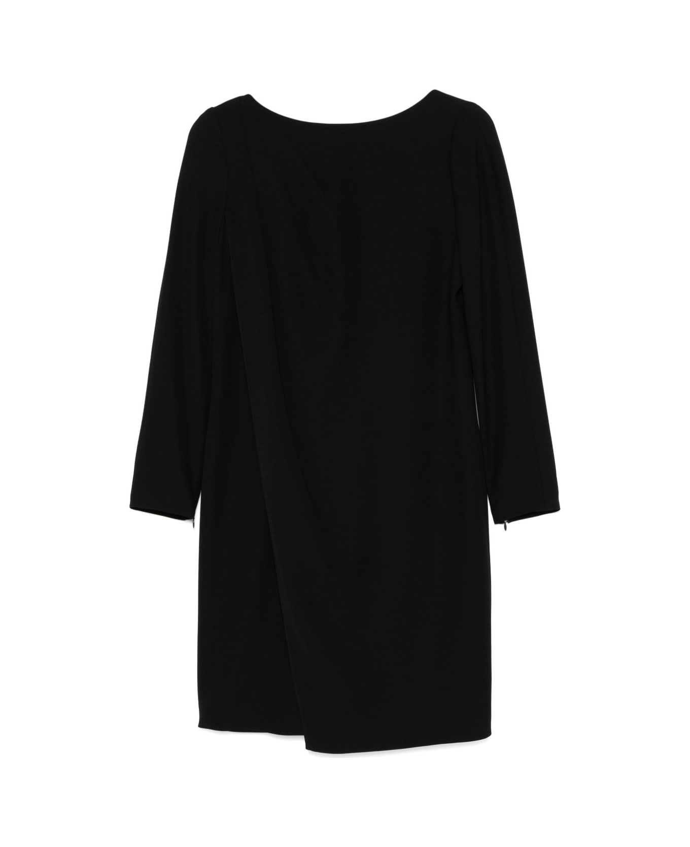 Emporio Armani Cady Short Dress - Black