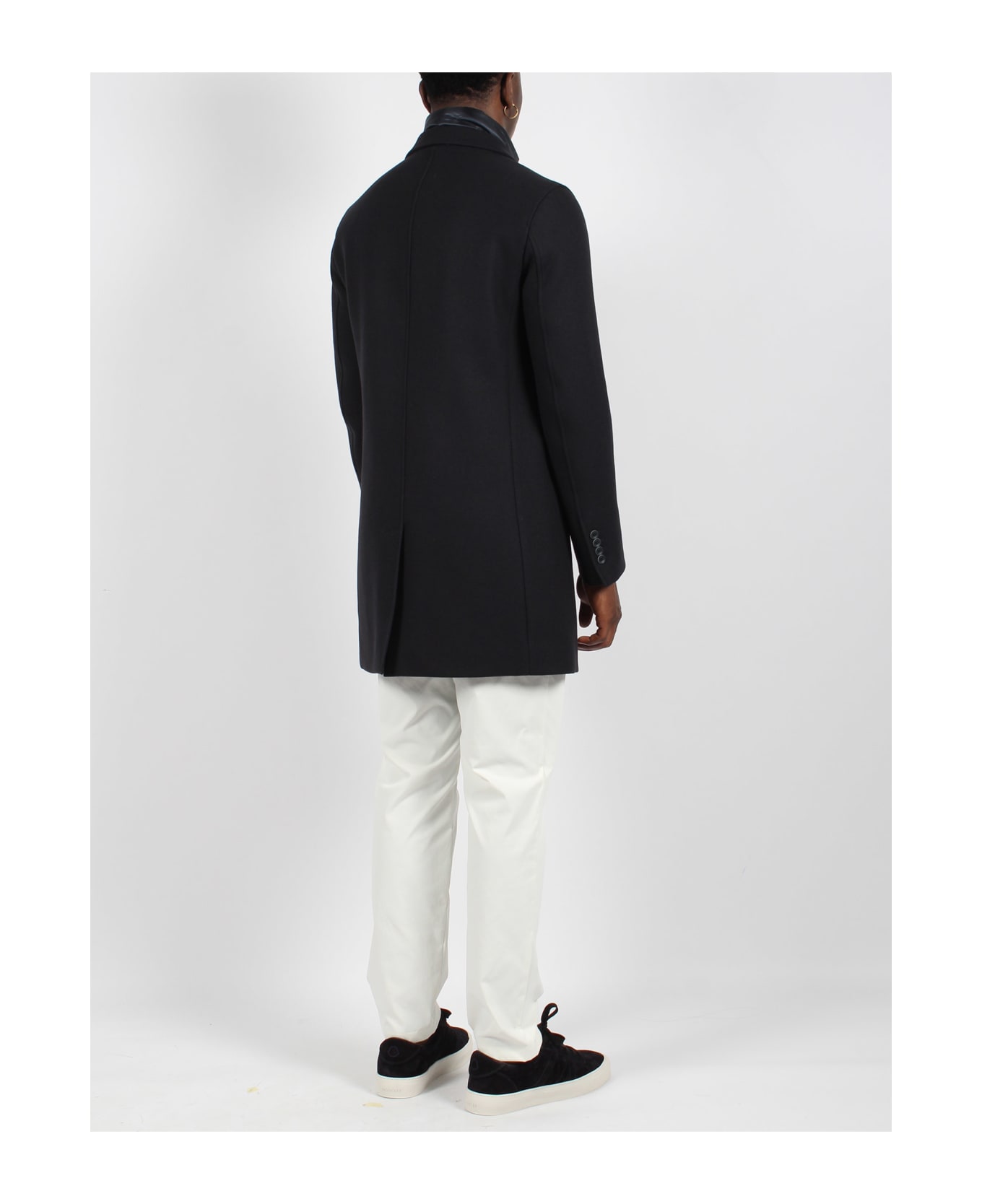Herno Recycled Wool Coat - Blue