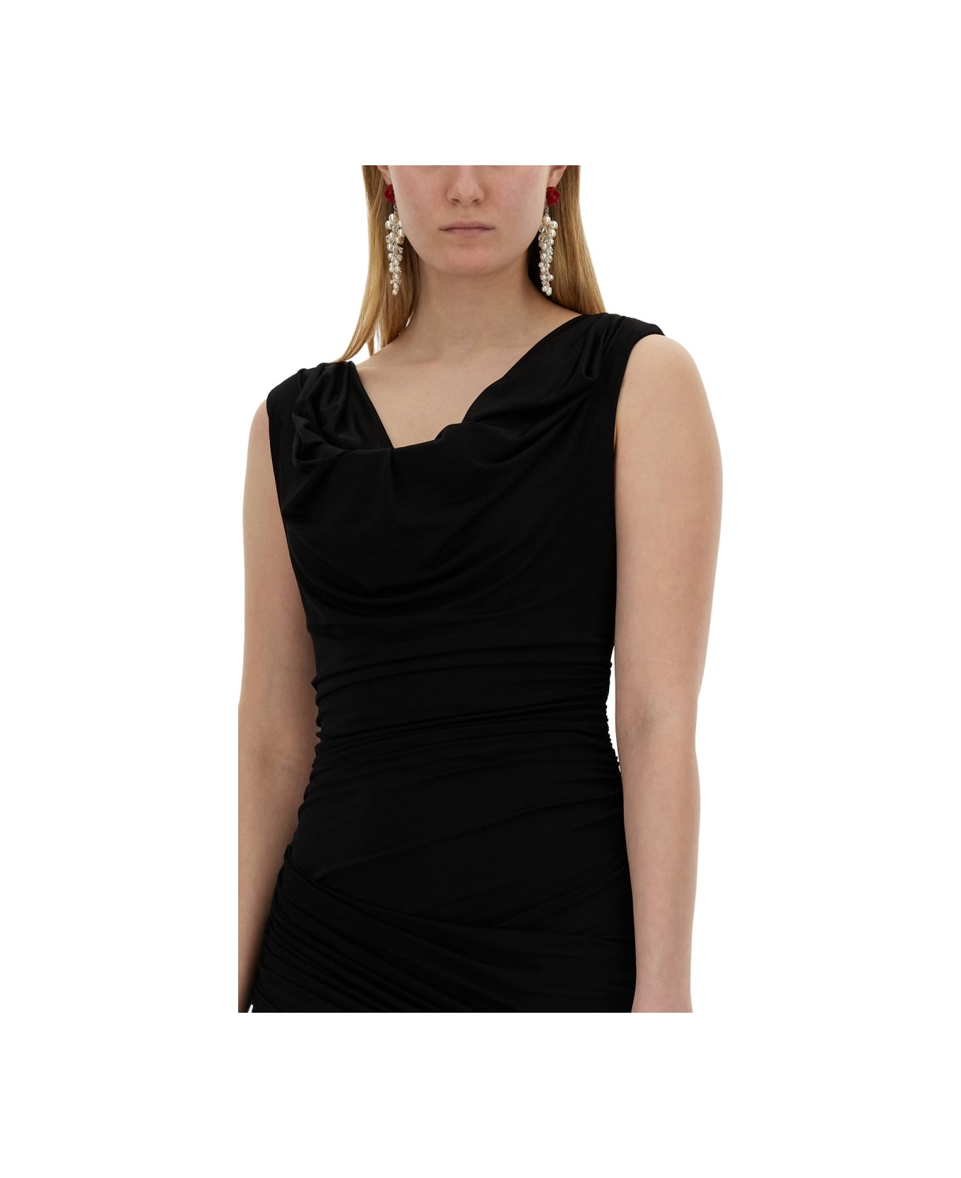 Magda Butrym Jersey Dress - BLACK