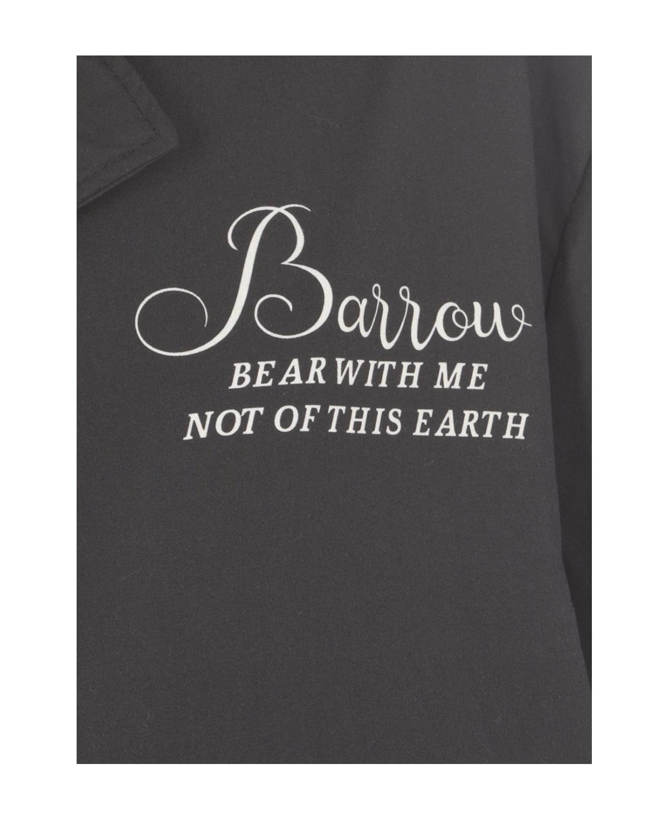 Barrow Logoed Shirt - Black シャツ