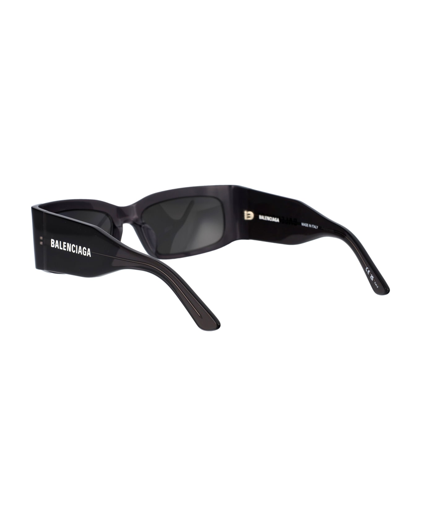 Balenciaga Eyewear Bb0328s Sunglasses - 003 GREY GREY SILVER サングラス