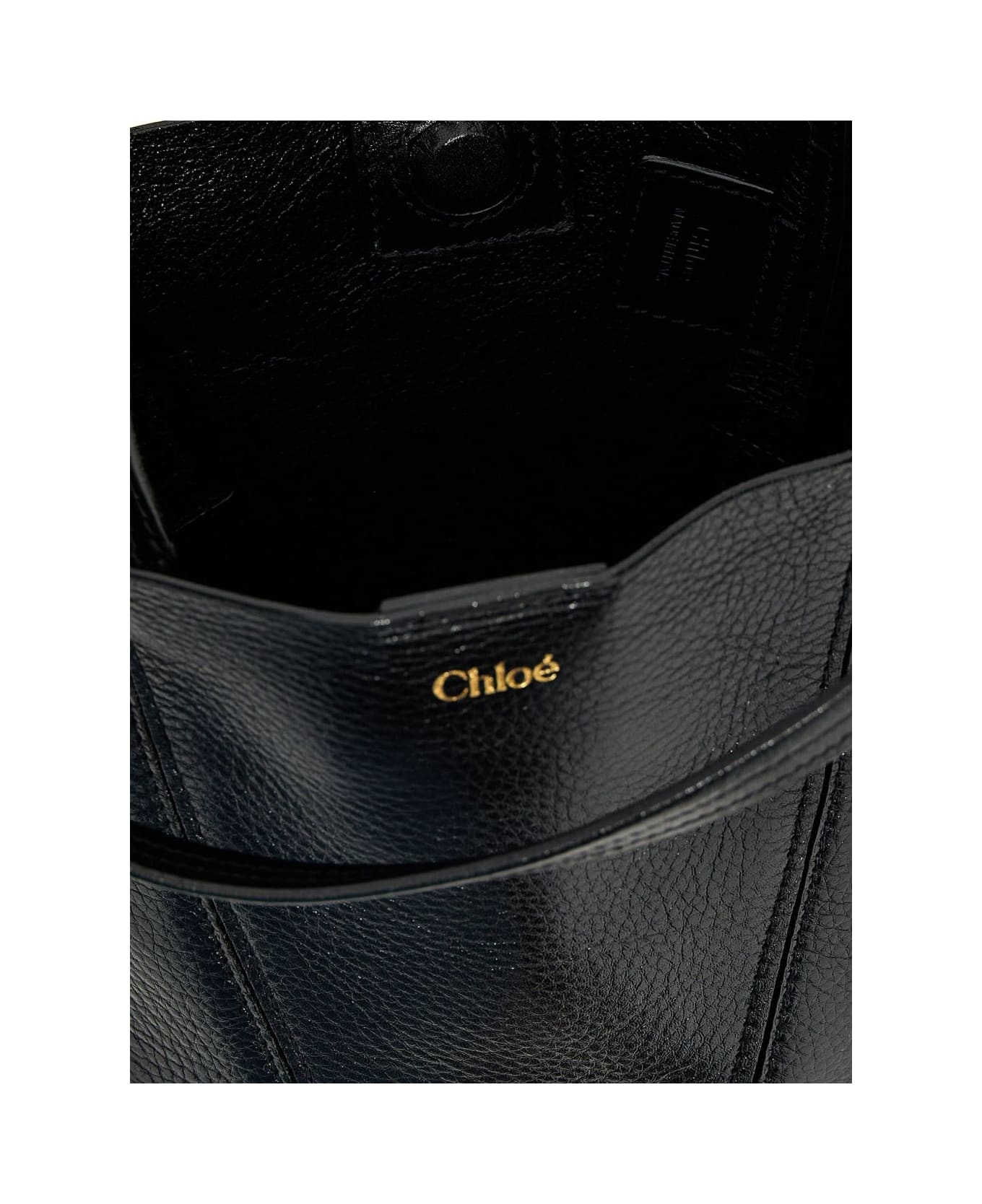 Chloé Spin Small Leather Tote - Black