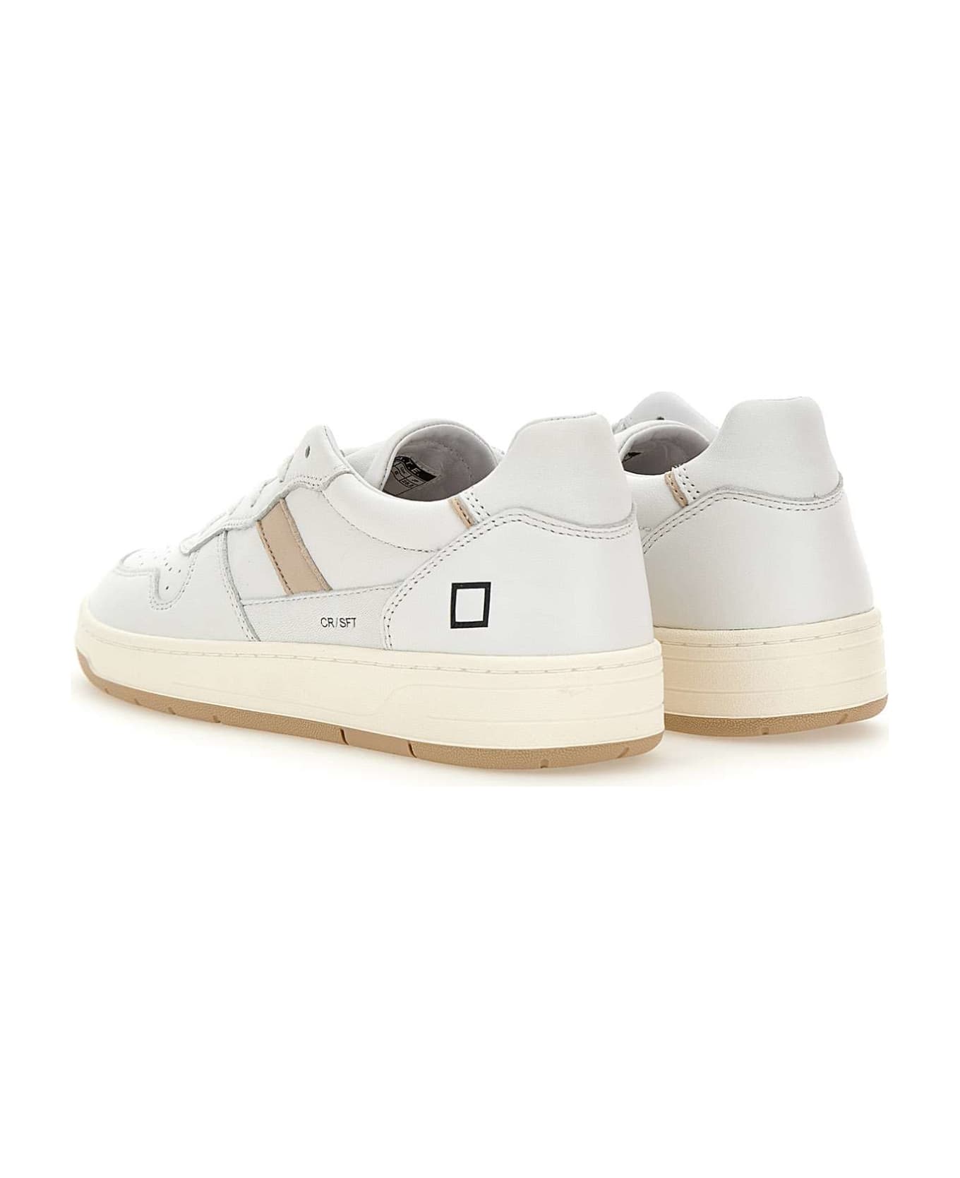 D.A.T.E. "court 2.0 Soft" Leather Sneakers - WHITE