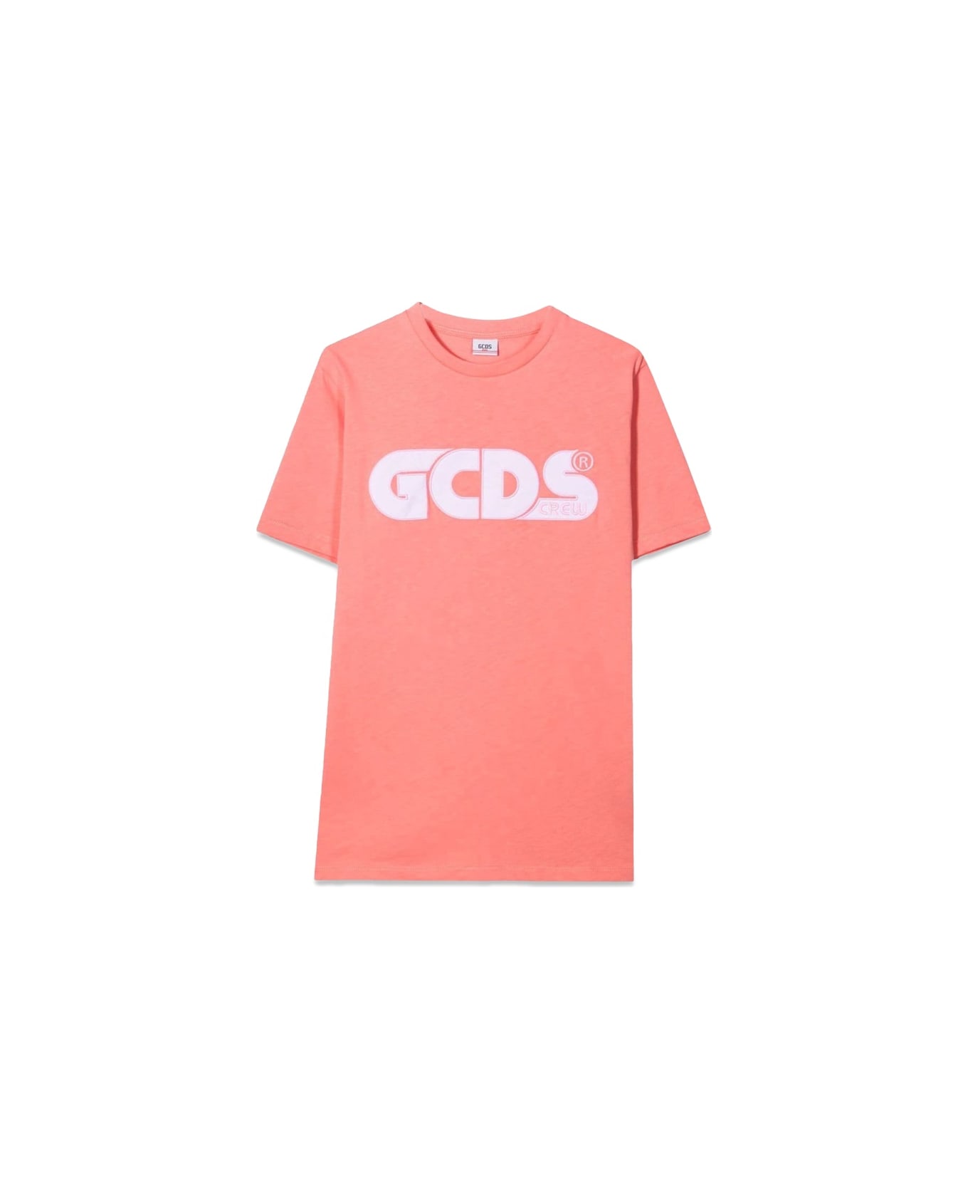 GCDS Oversize Jersey T-shirt Girl - PINK