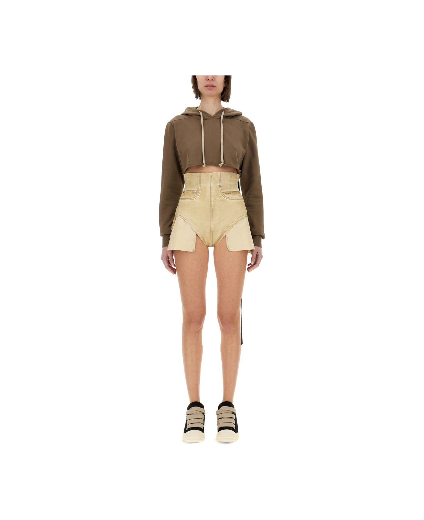 DRKSHDW "dirt Cutoffs Parchment" Shorts - BEIGE