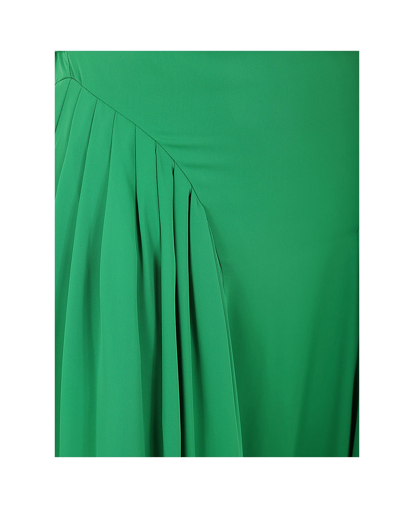 self-portrait Green Viscose Midi Dress - G Green ワンピース＆ドレス