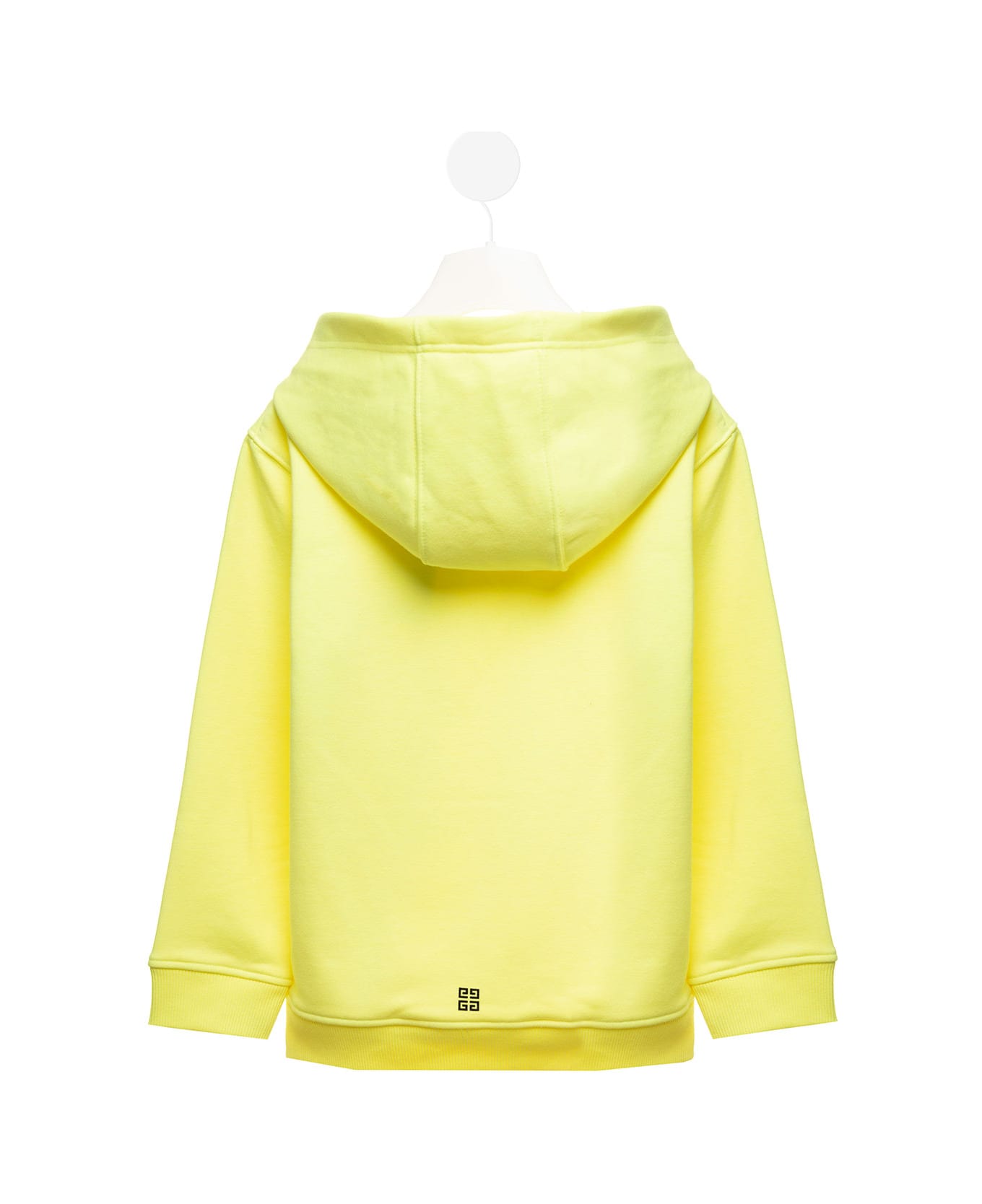 Givenchy Yellow Jersey Hoodie With Givenchy Kids 4g Logo Print - Yellow