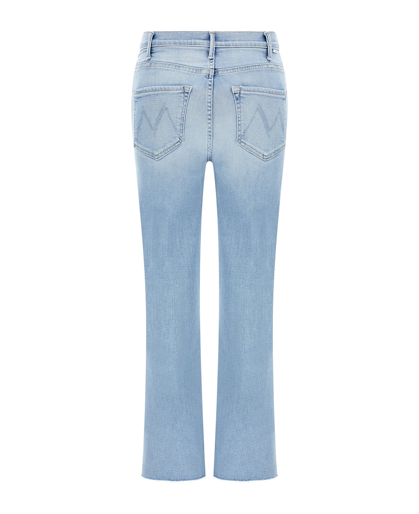 Mother 
the Hustler Ankle Fray
 Jeans - Light Blue
