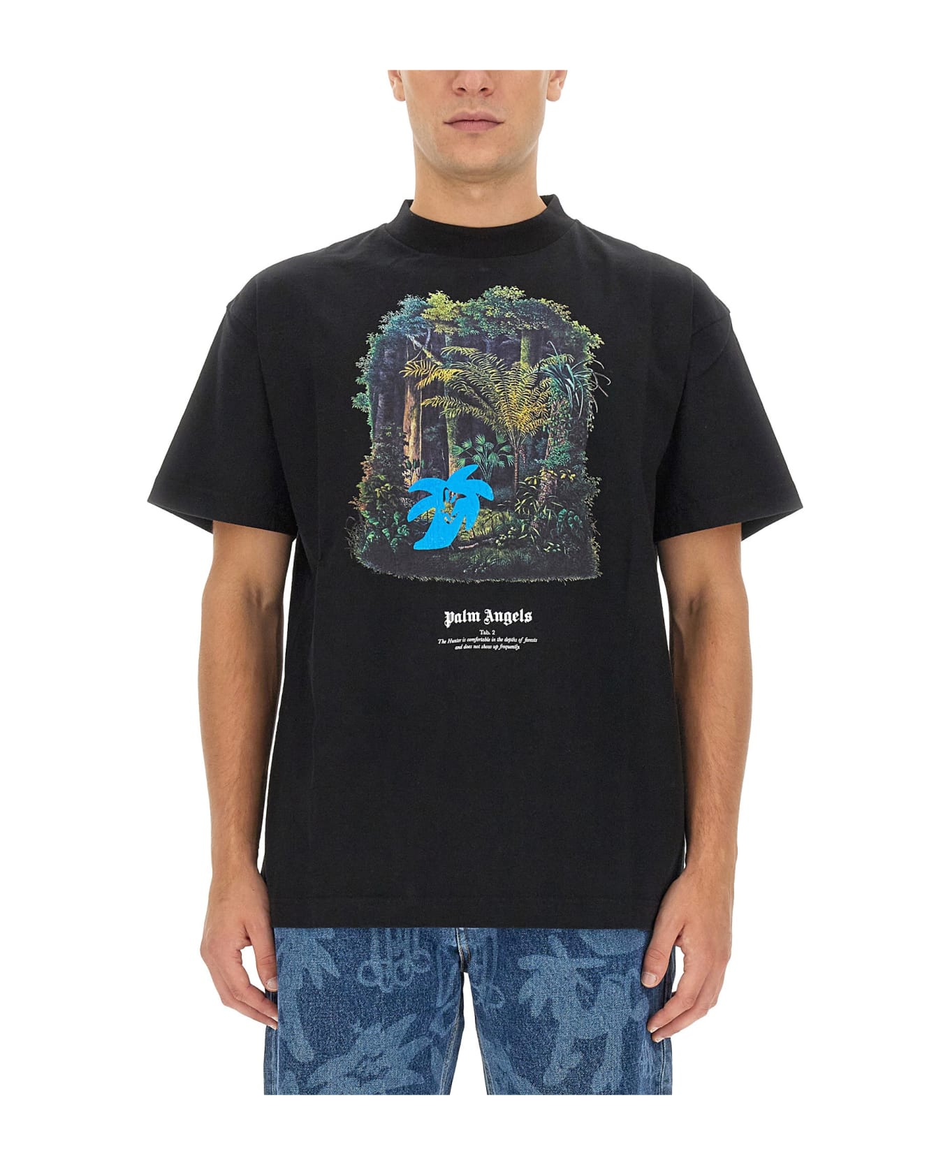 Palm Angels Hunting In The Forest T-shirt - BLACK