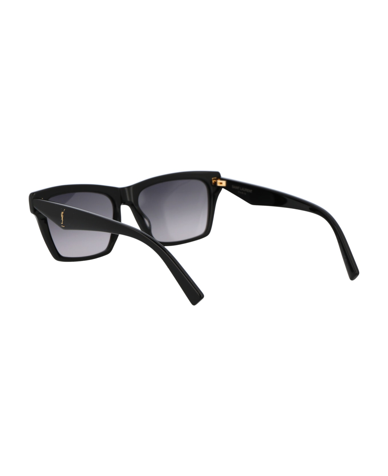 Saint Laurent Eyewear Sl M104 Sunglasses - 001 BLACK BLACK GREY